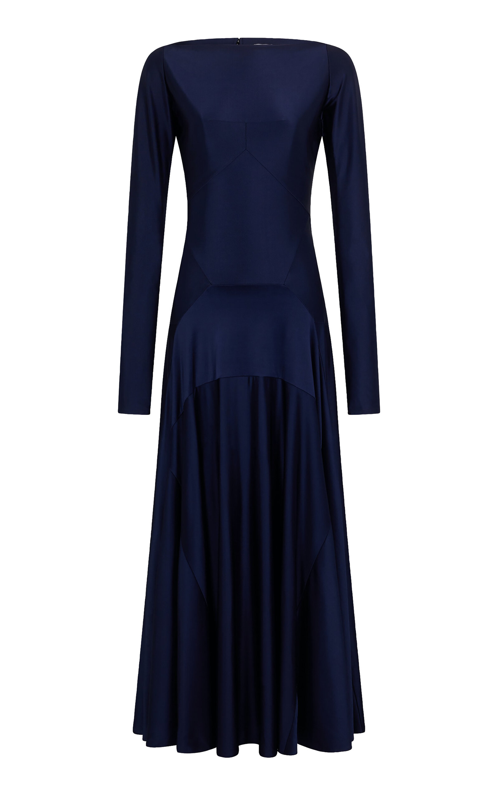 Rabanne Boatneck Maxi Dress In Navy