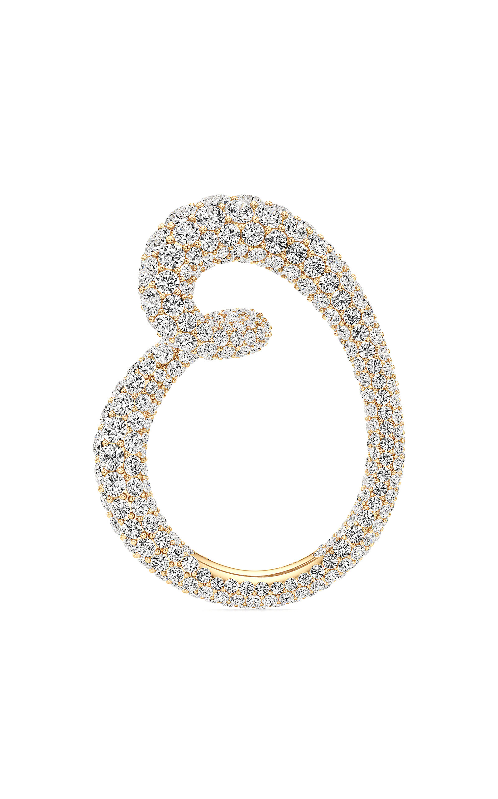 Whirlwind 18K Yellow Gold Diamond Ring