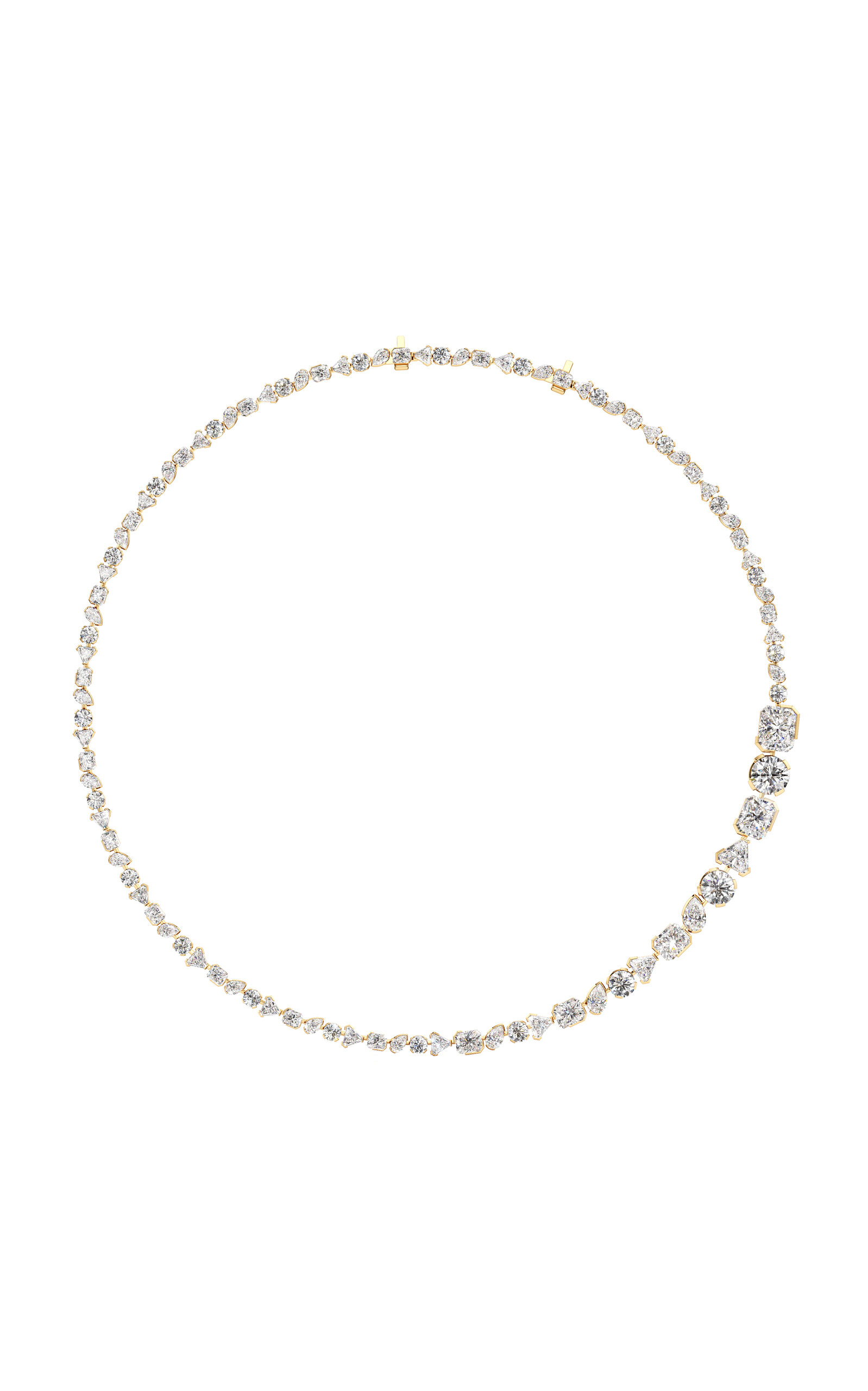 Meta Flora 18K Yellow Gold Diamond Necklace