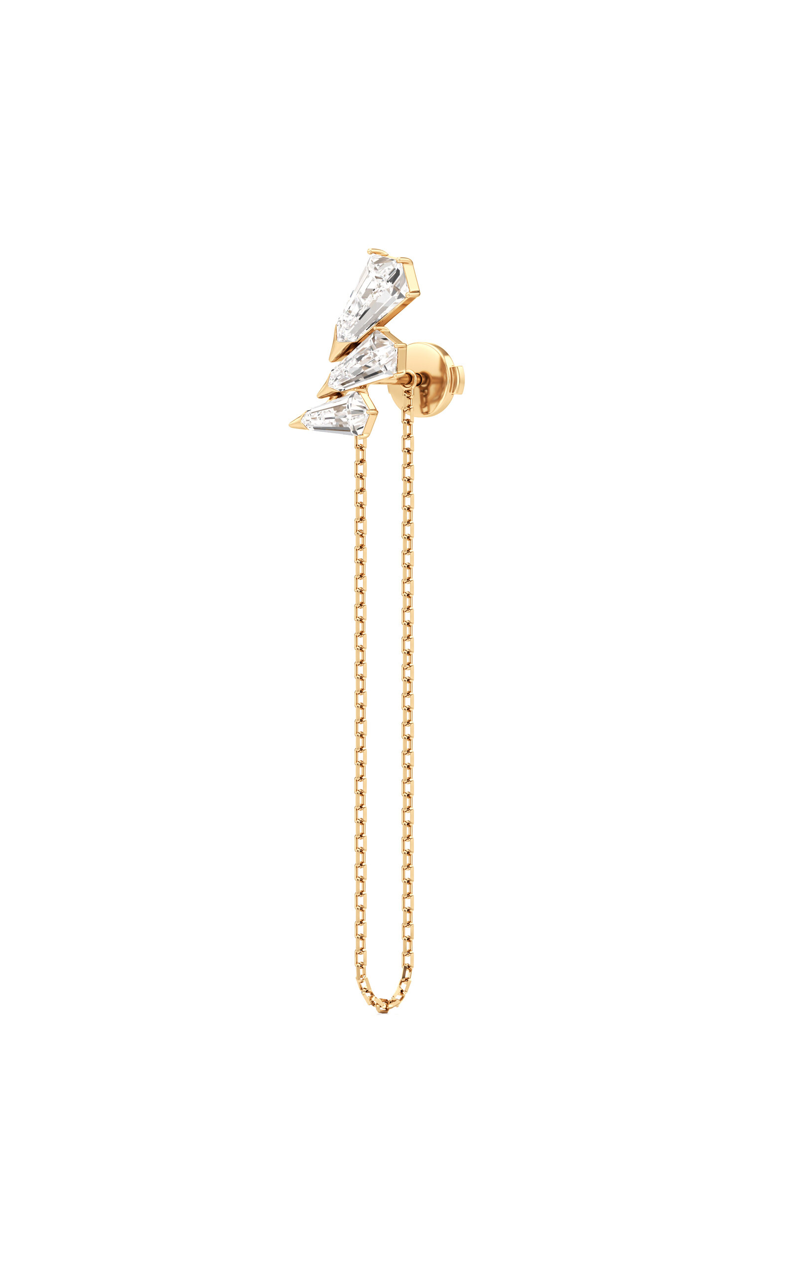 Phoenix 18K Yellow Gold Diamond Single Earring