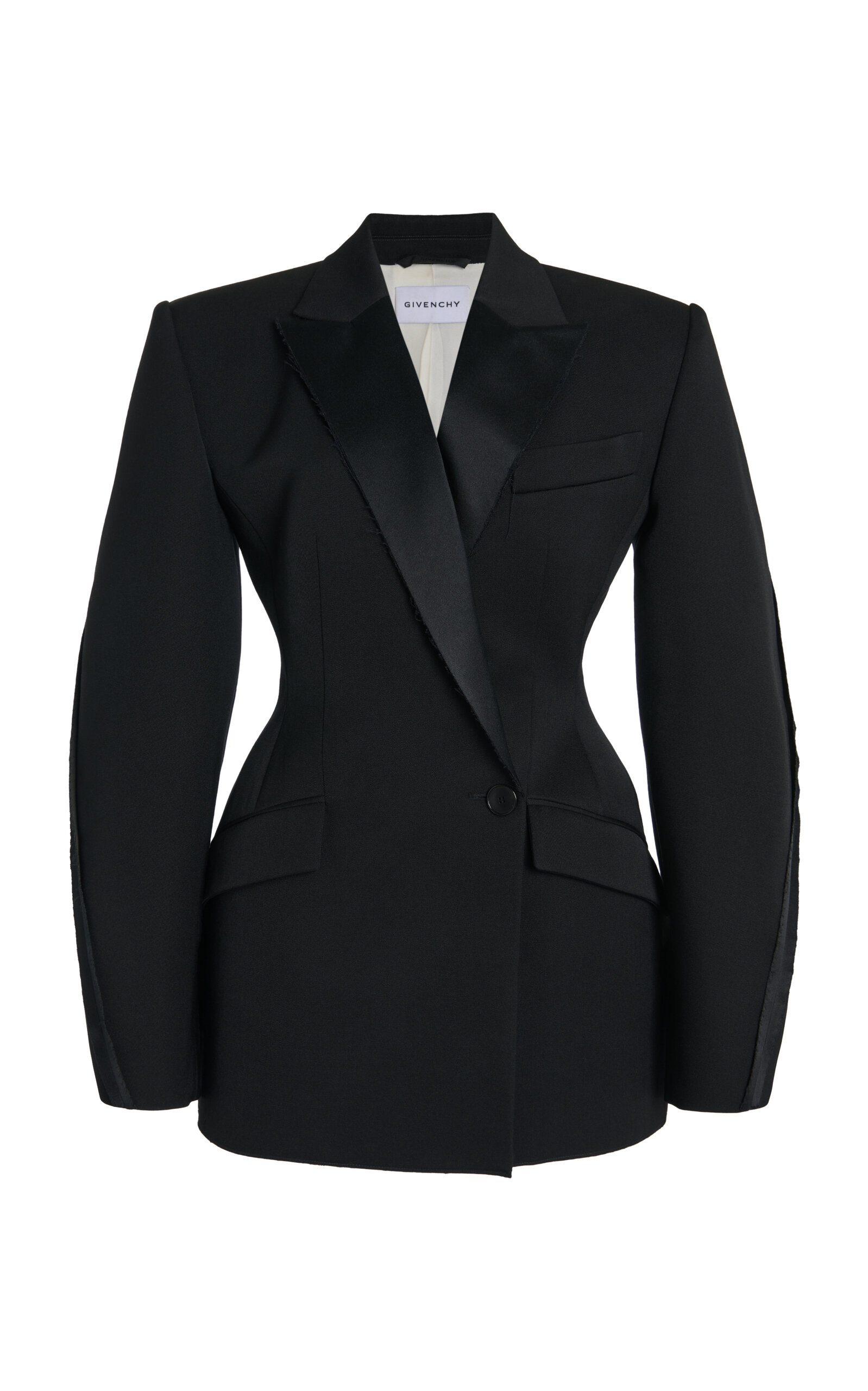 Givenchy Cocoon Jacket Dress Inside Out In Black