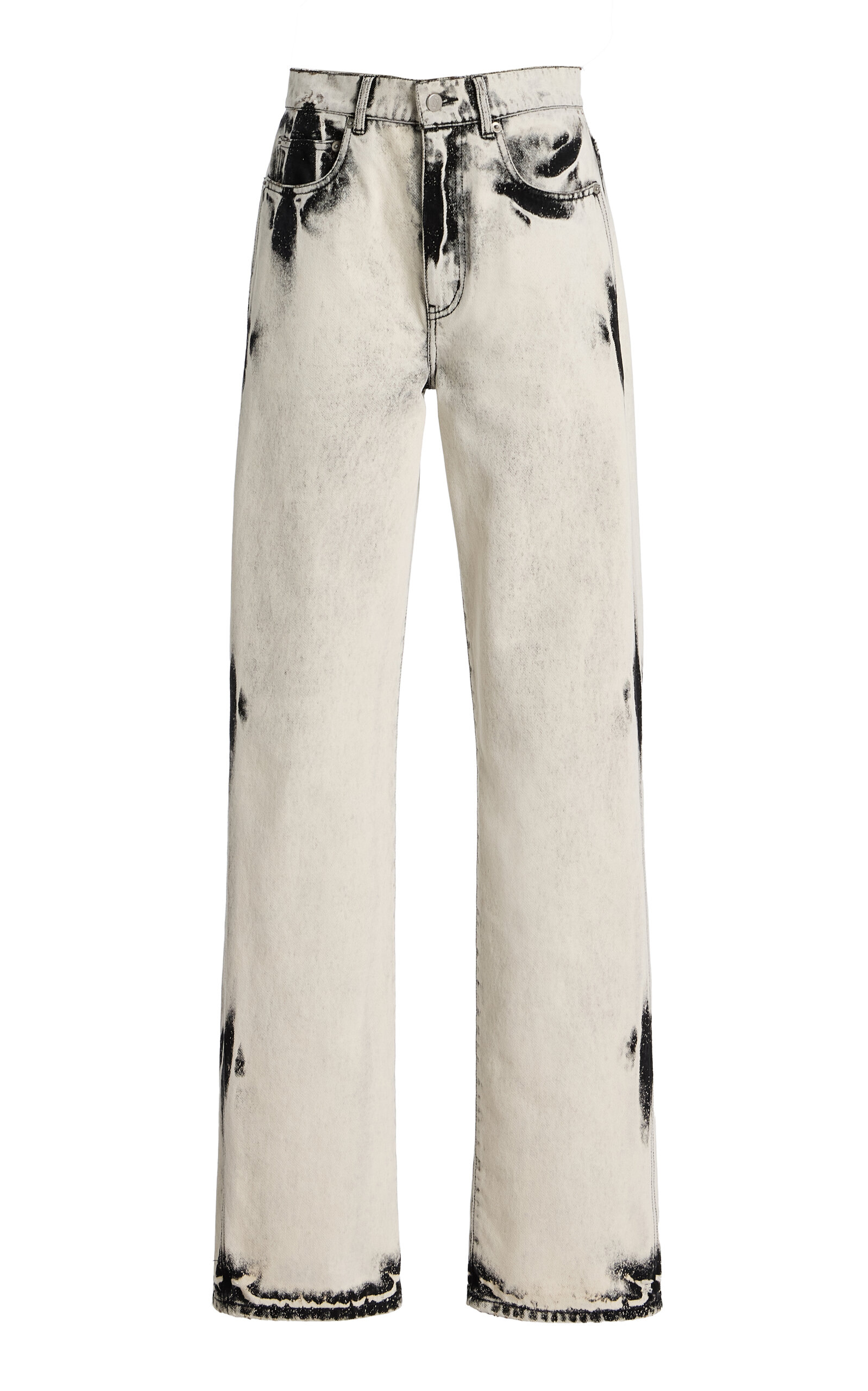 Proenza Schouler Ryman Rigid Mid-rise Straight-leg Jeans In White