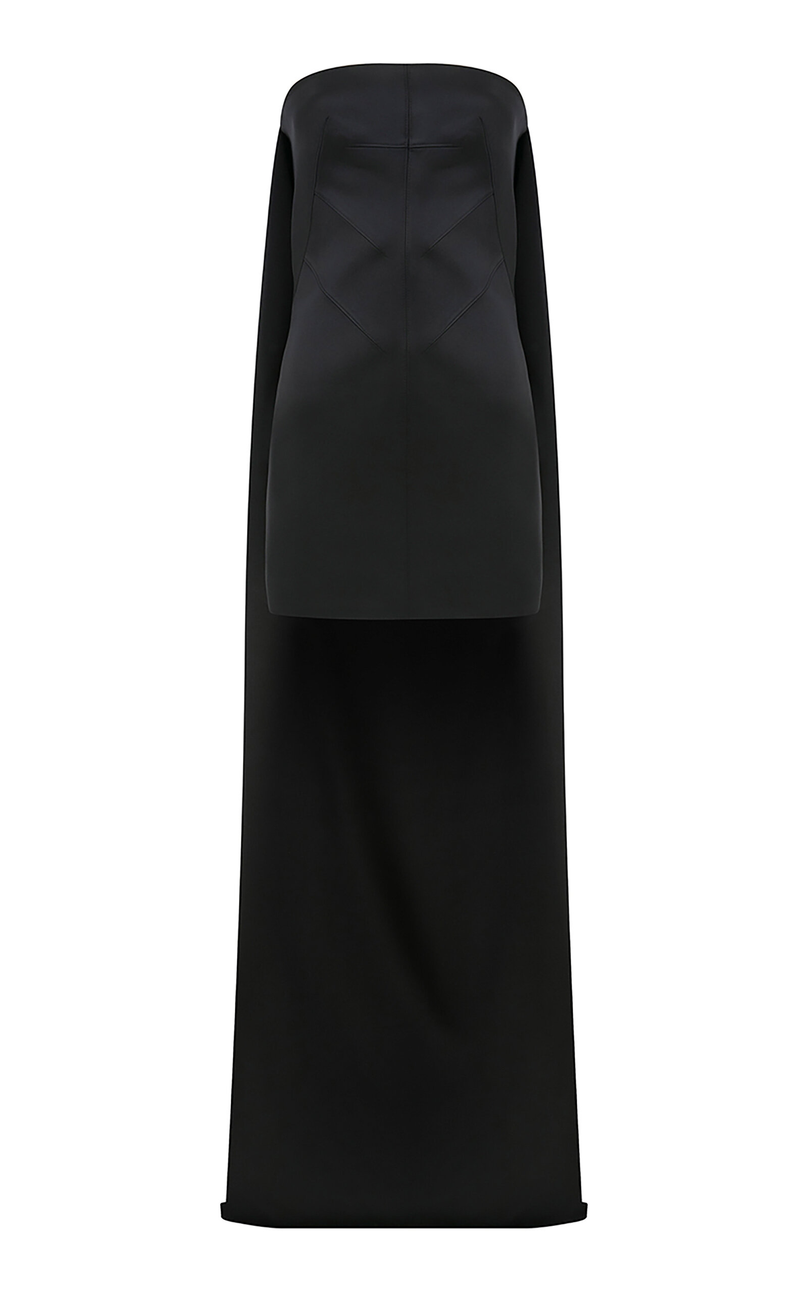 ILA THE BRAND Exclusive Tessa Train-Detailed Strapless Satin Mini Dress - Women's Clothing