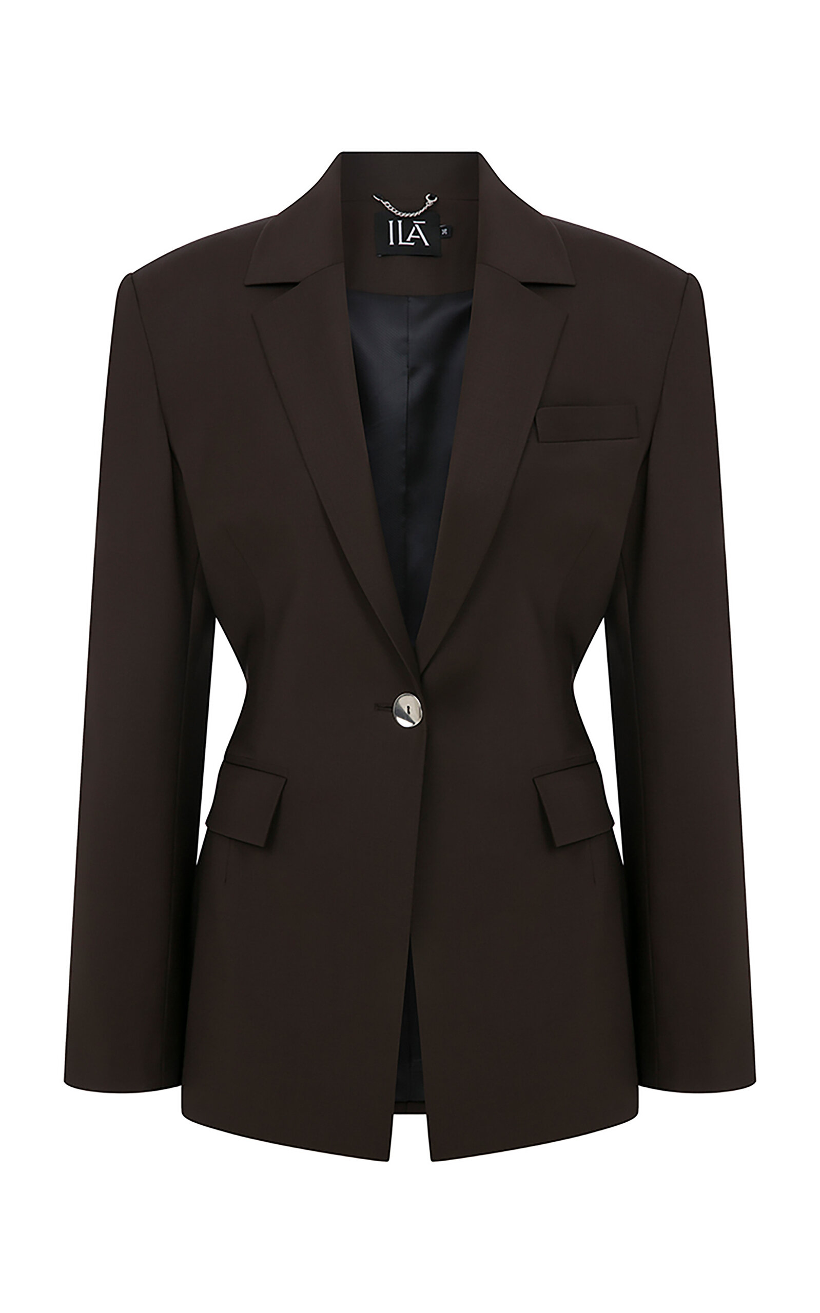 ILA. Mono Wool Blend Blazer - Brown