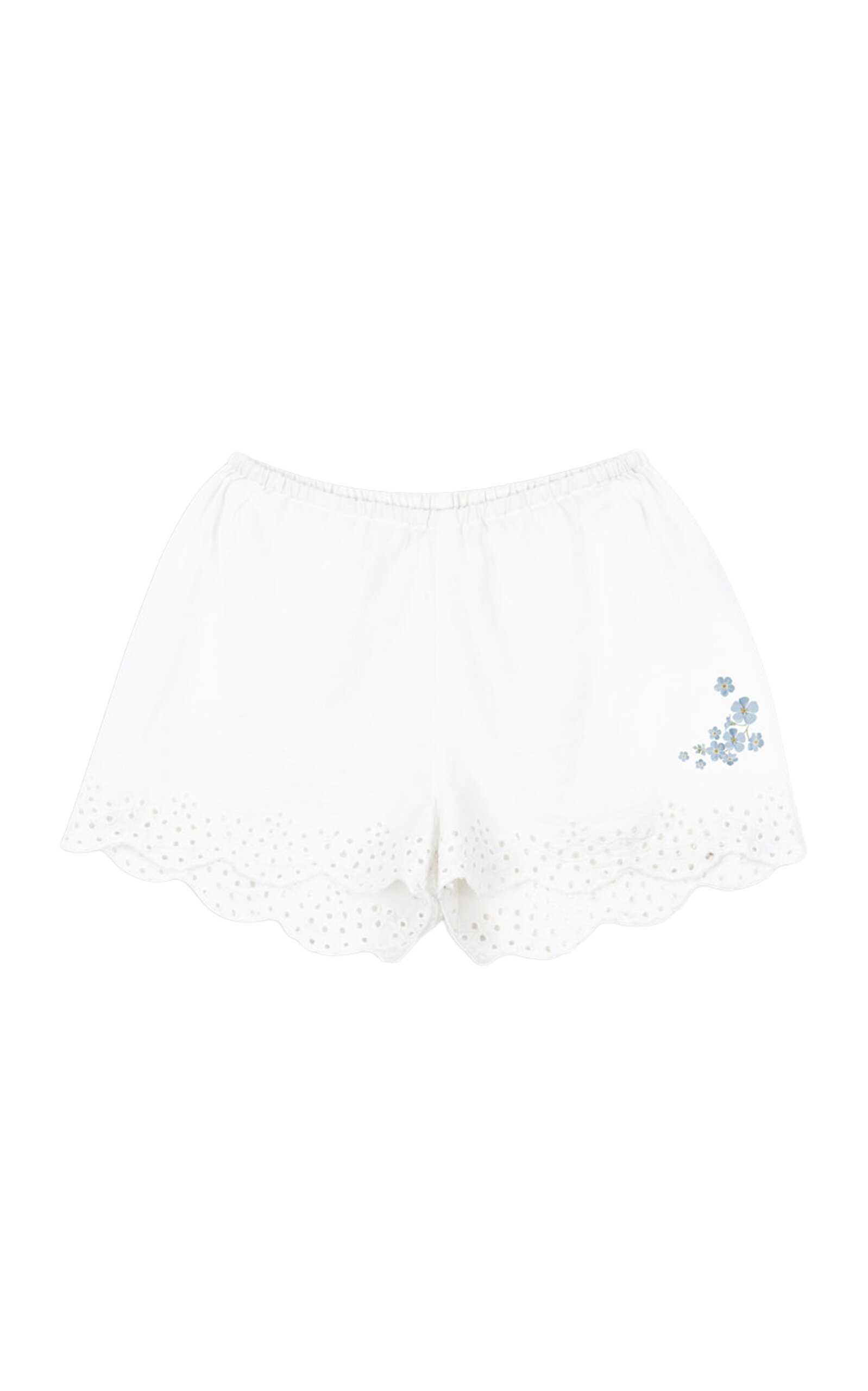 Konges Sløjd RHW X KS Kids'Fiori Embroidered Organic Cotton Poplin Shorts