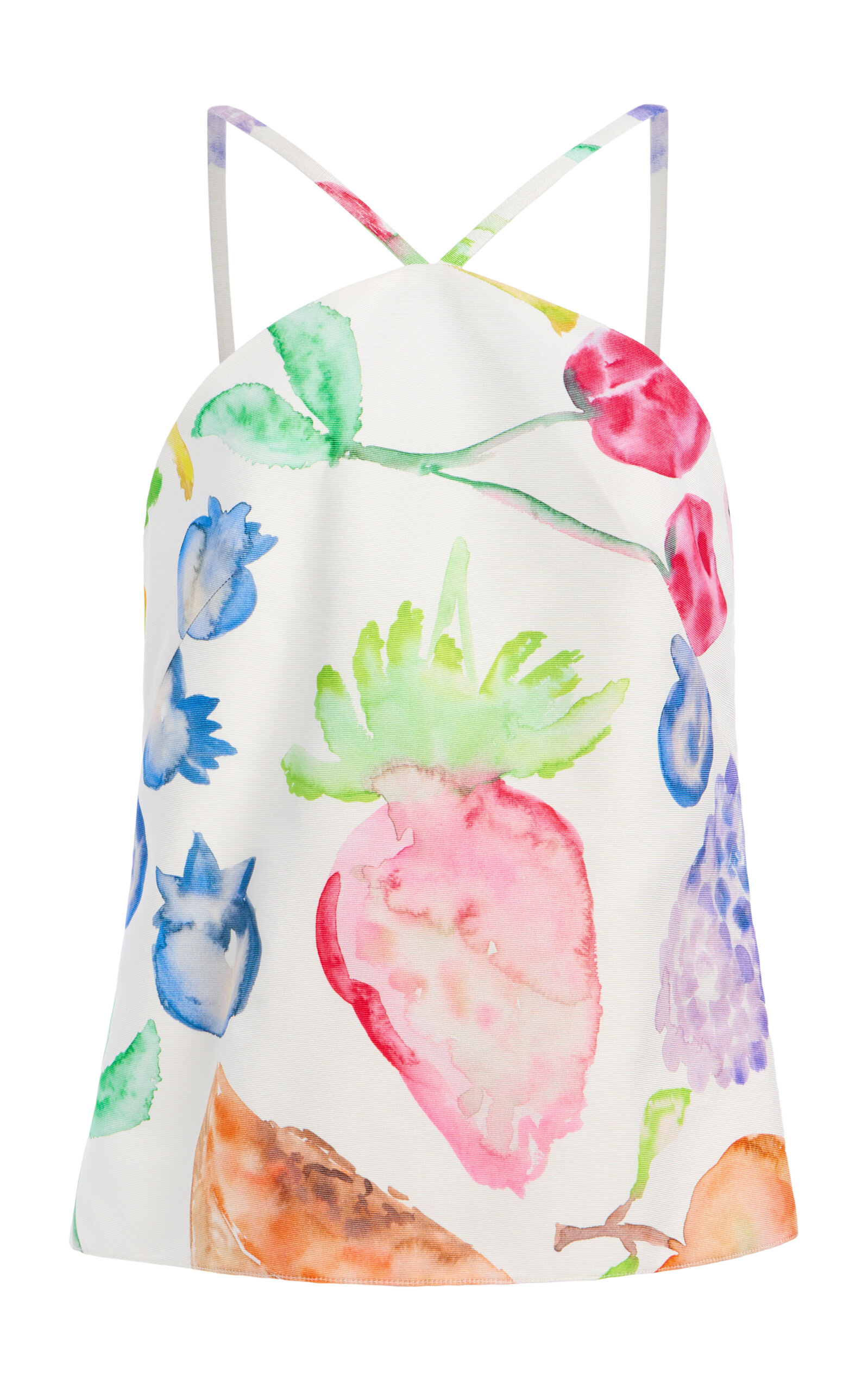 Rosie Assoulin Exclusive Flying Printed Cotton Tank Top