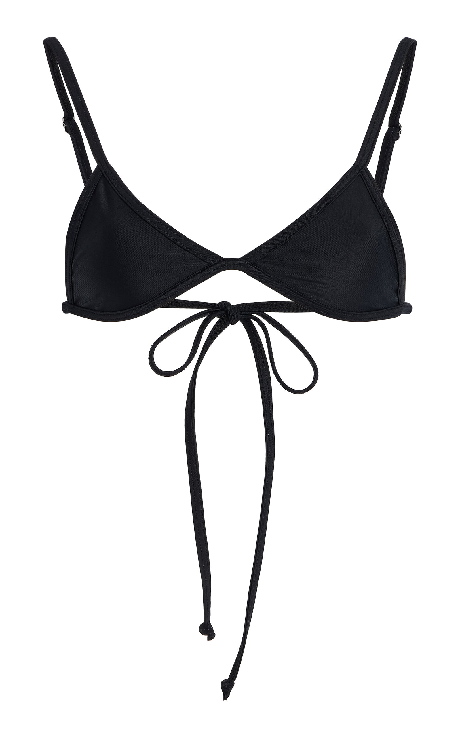 MARE PERPETUA Shadow Bikini Top - Black - XS