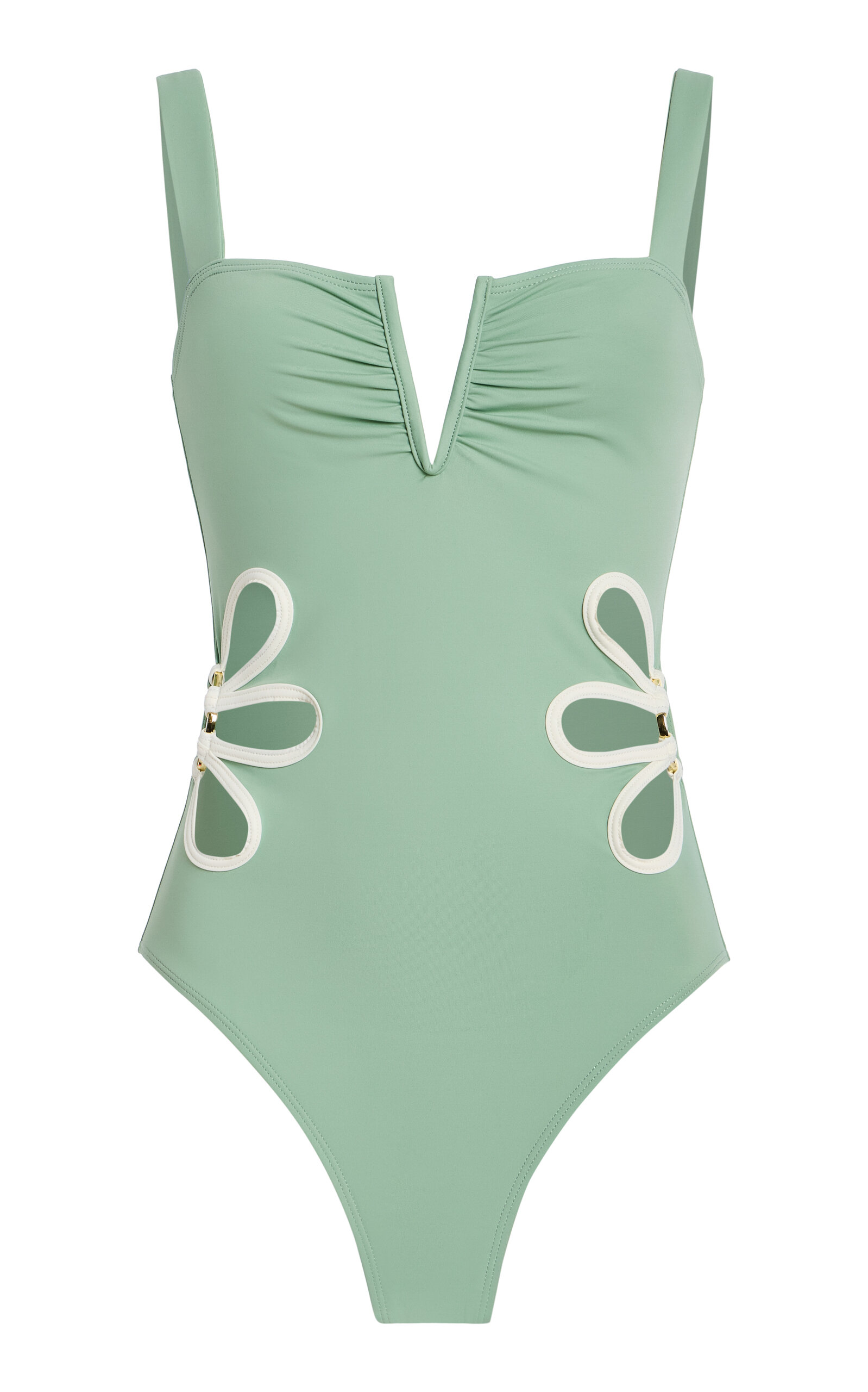 Follow Suit Flora Cutout One-piece Swimsuit