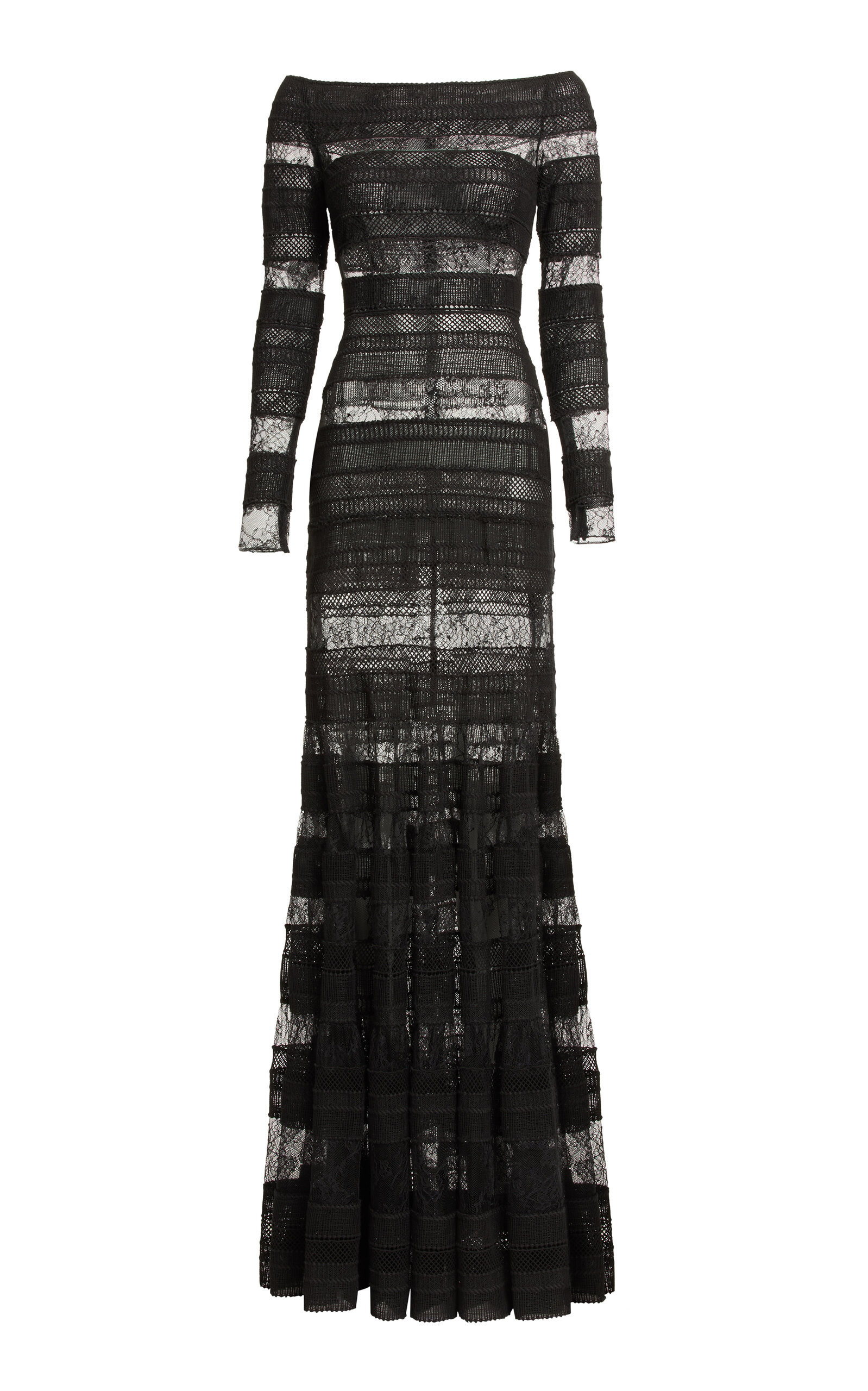 Elie Saab Macrame & Lace Gown