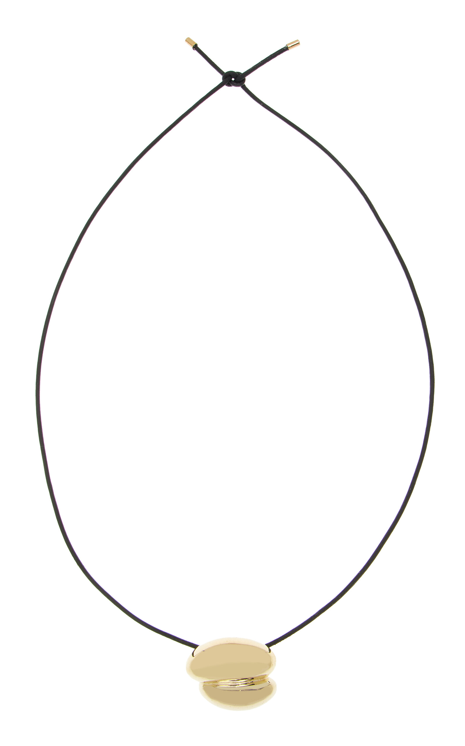 MEGA Brioche 14K Gold Vermeil Necklace - Black - OS - Moda Operandi - Women's Jewelry And Watches