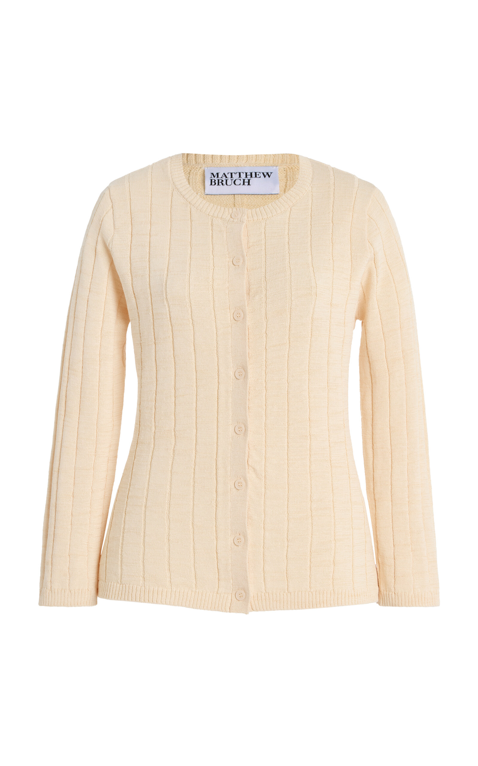 Matthew Bruch Ribbed Knit Cardigan