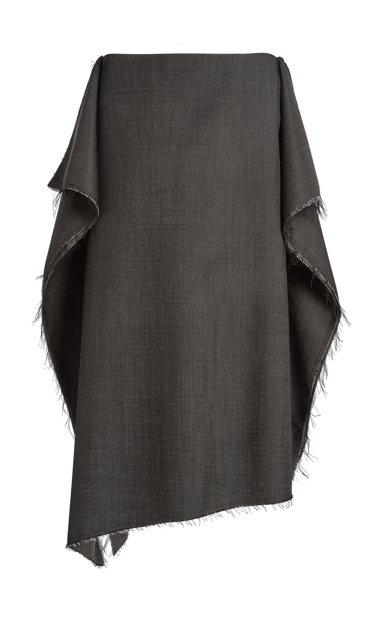 Niccolò Pasqualetti Collage Wool-Mohair Melange Midi Skirt