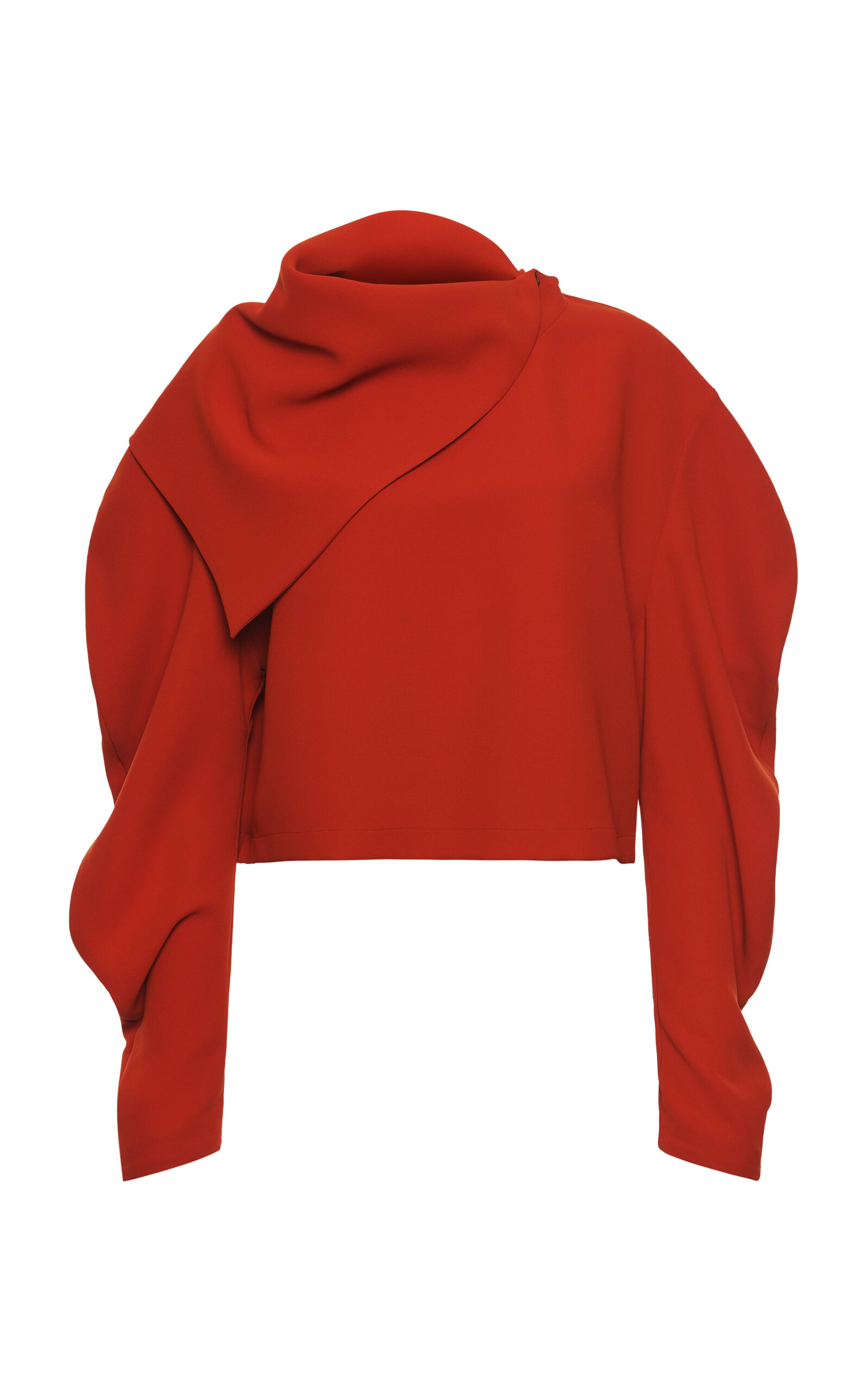 A.W.A.K.E. MODE Draped Crepe Top