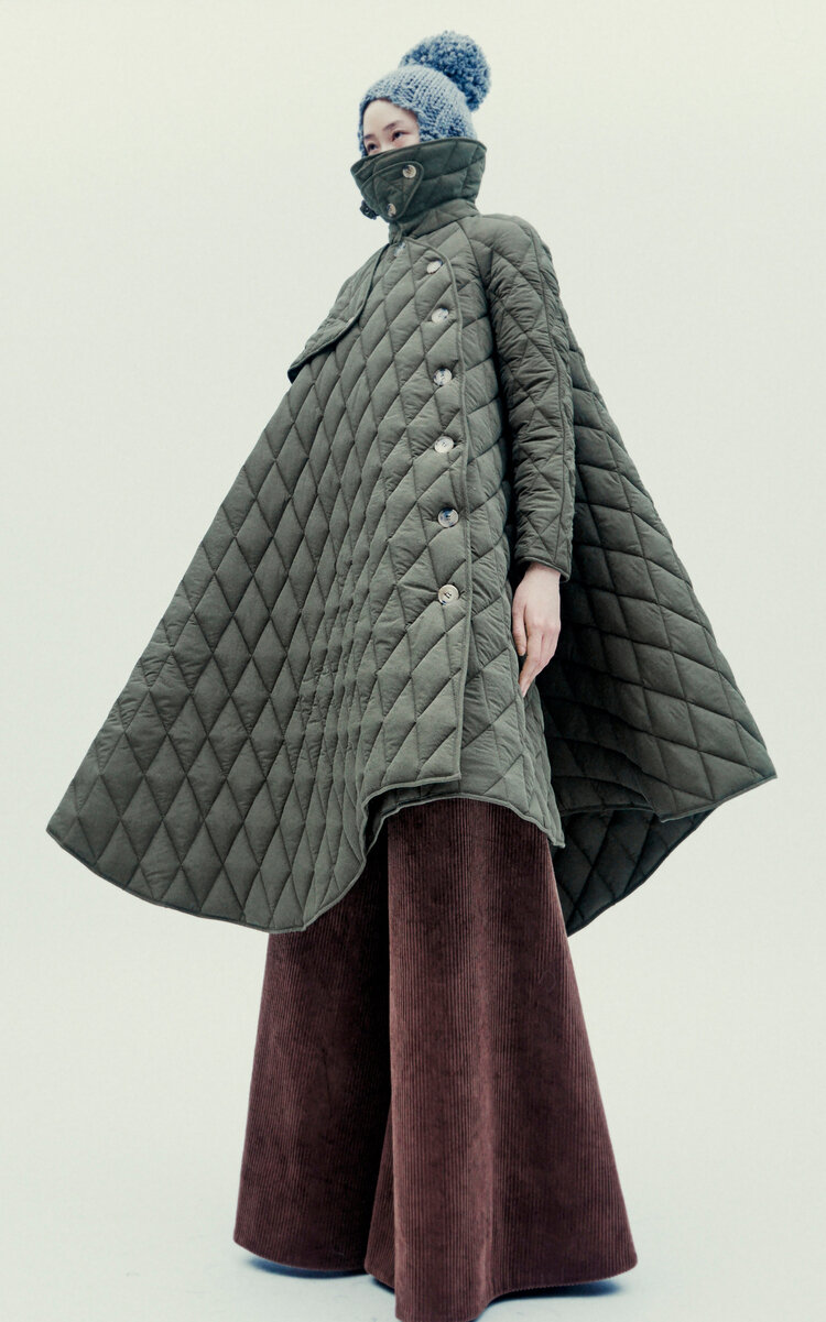 A.W.A.K.E. MODE Oversized Corduroy Wide-Leg Pants