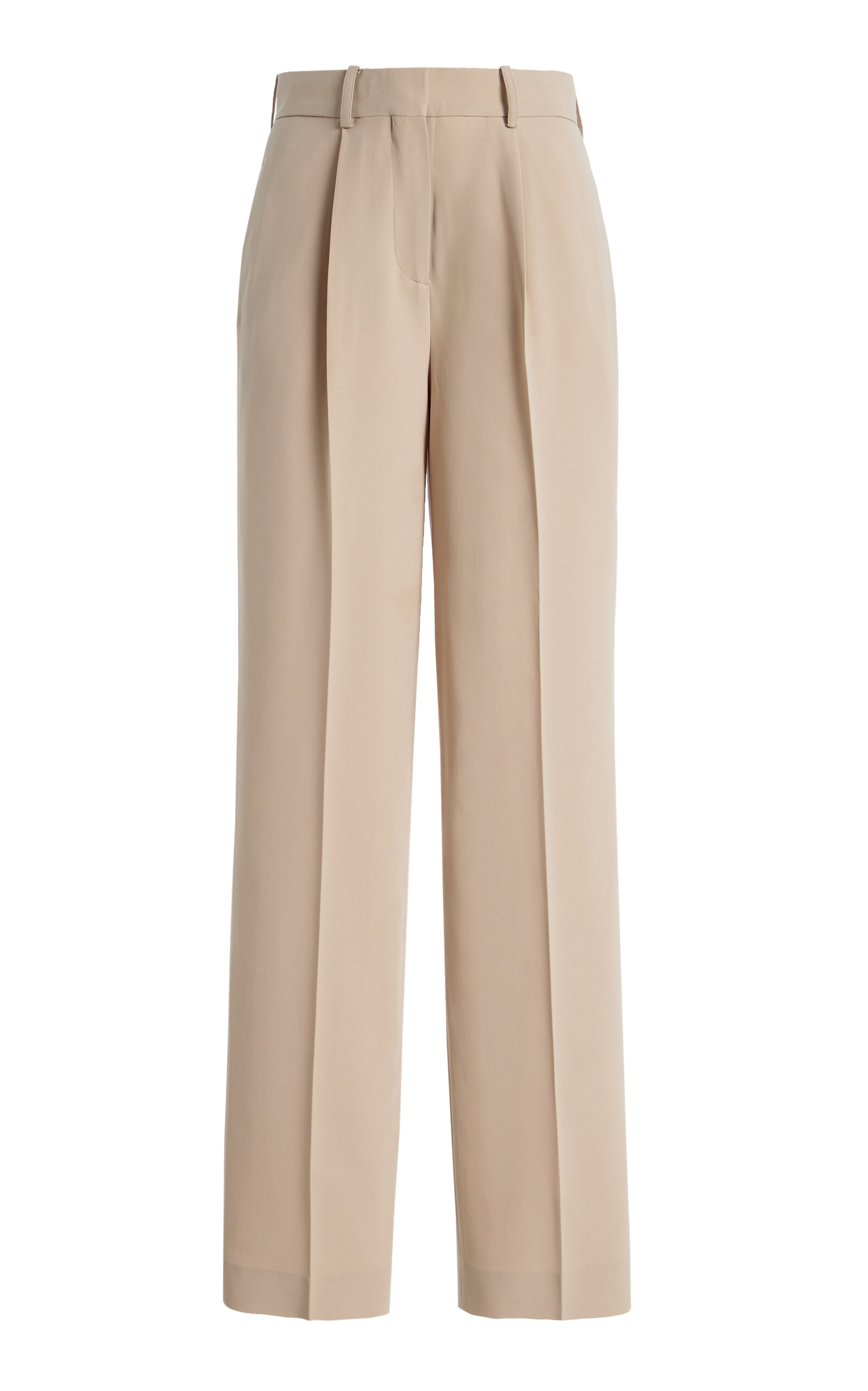 Aya Muse Soli Pleated Trousers In Neutral