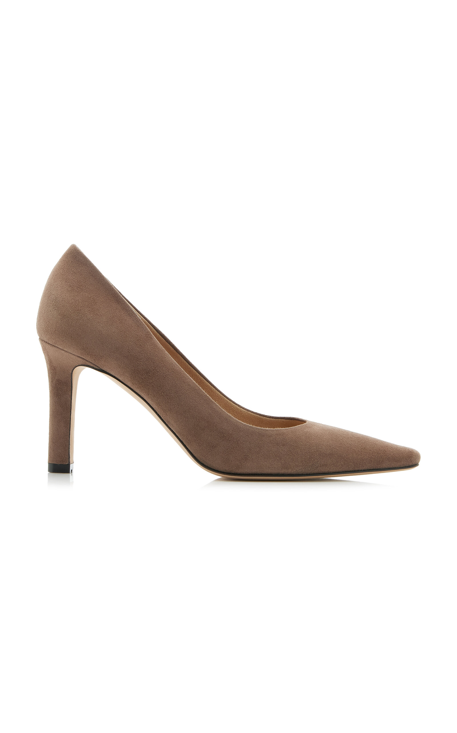 The Row Carla Suede Pumps In Brown