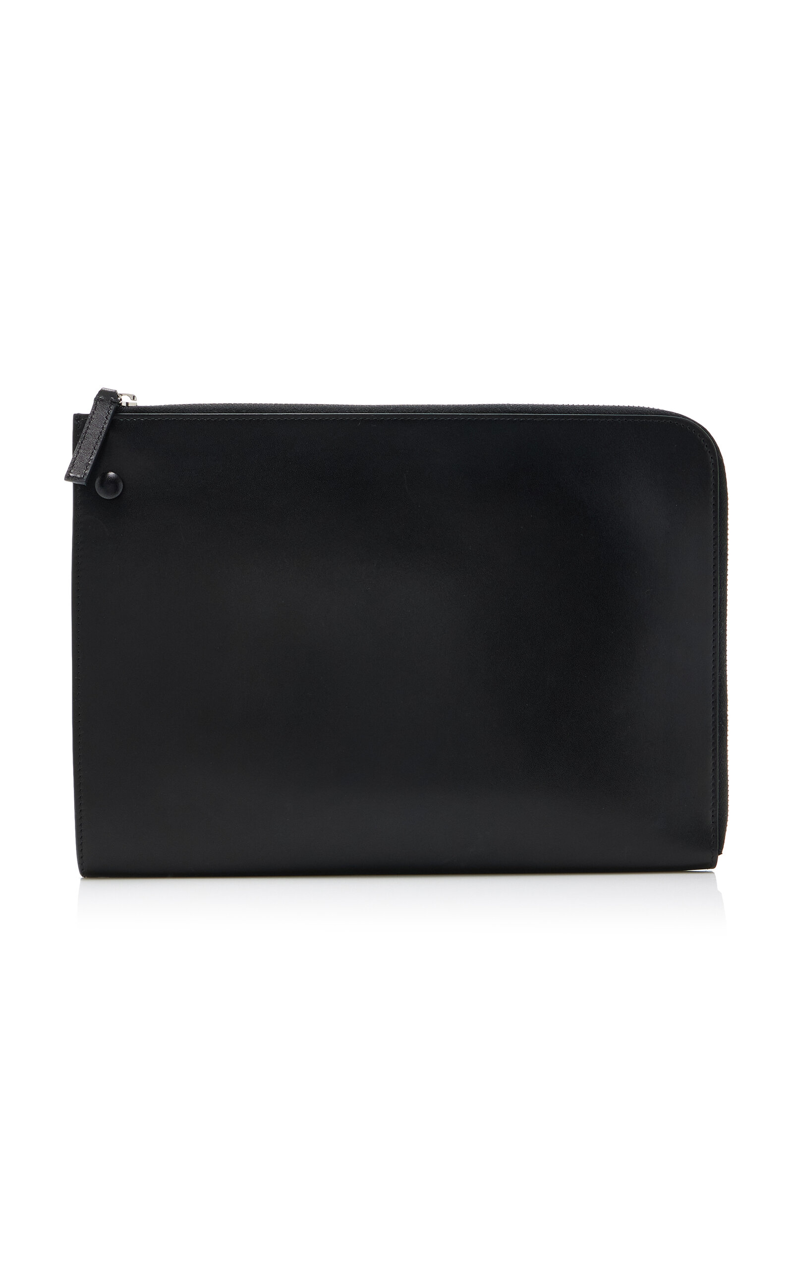 The Row Portfolio Medium Leather Wristlet