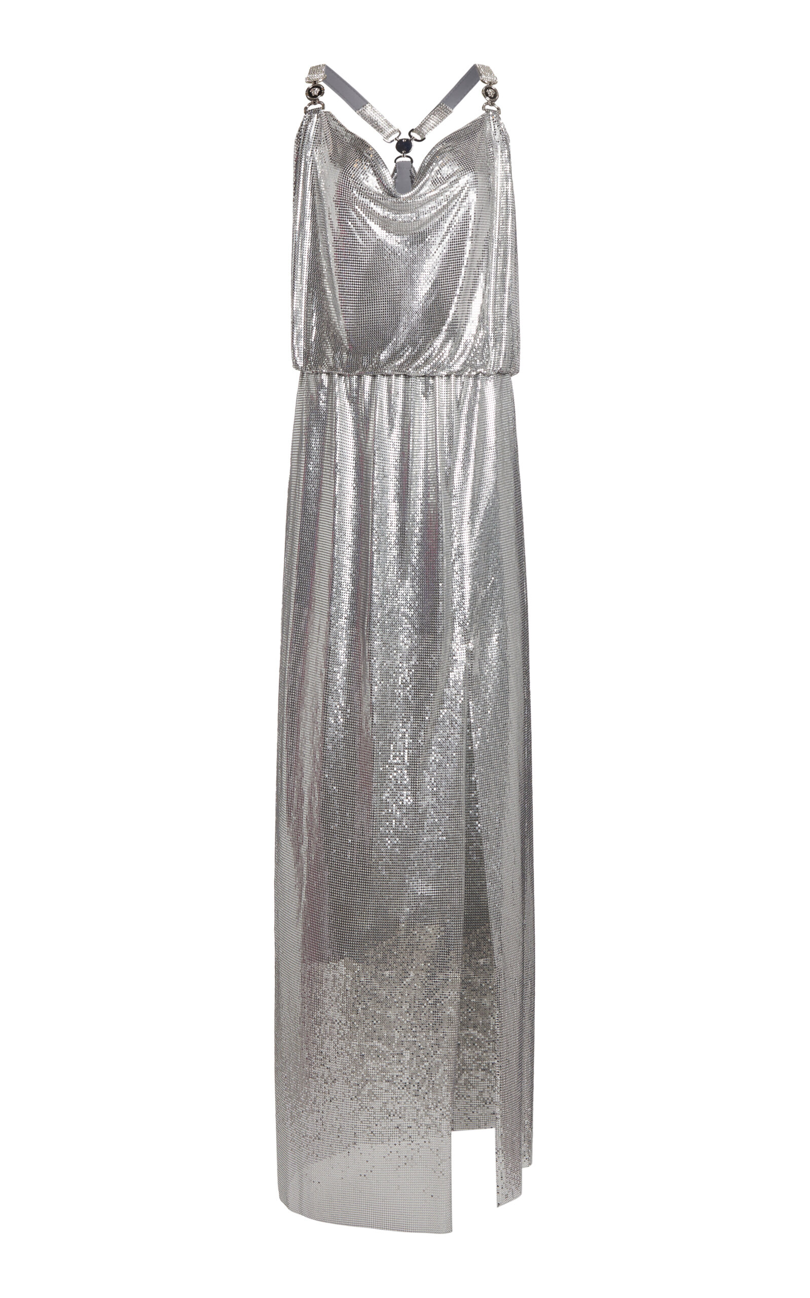 Versace Aluminum Metal Mesh Gown