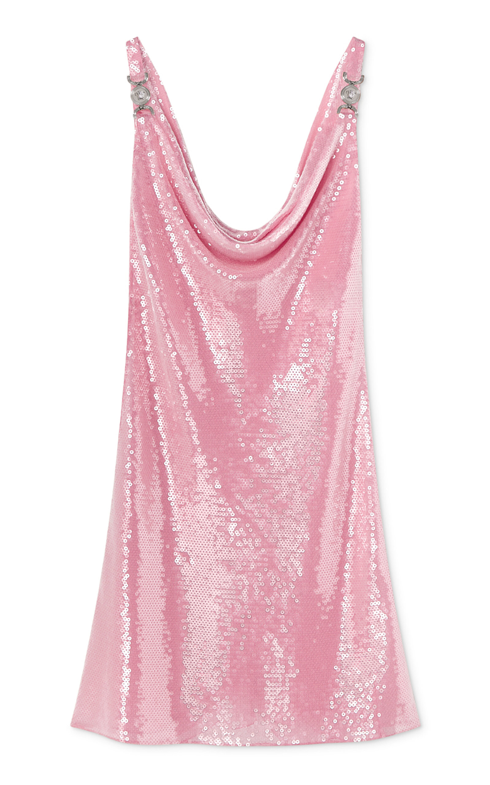 Versace La Vacanza Sequined Silk-chiffon Mini Dress
