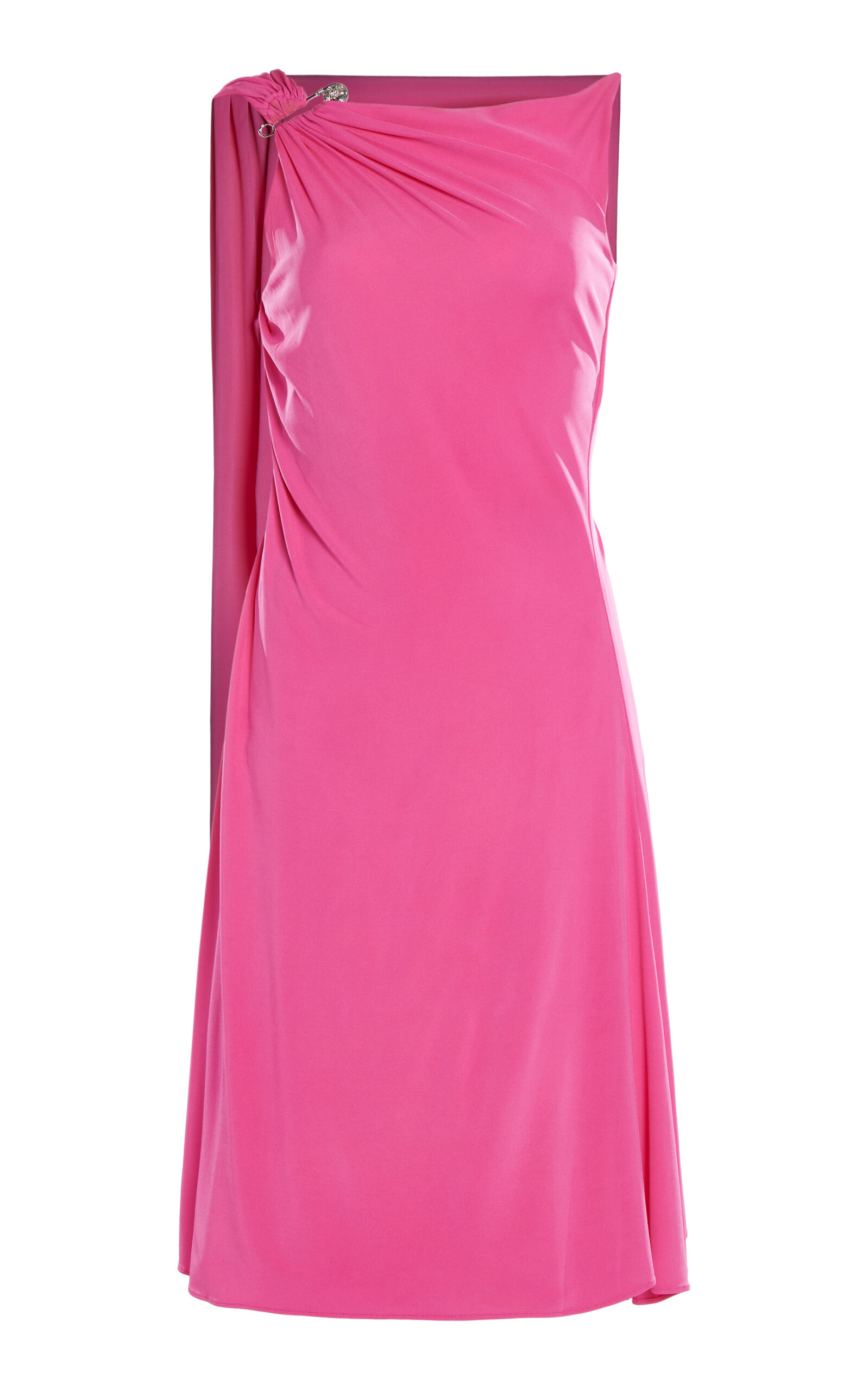 Versace La Vacanza Stretch-Crepe Jersey Mini Dress - Pink