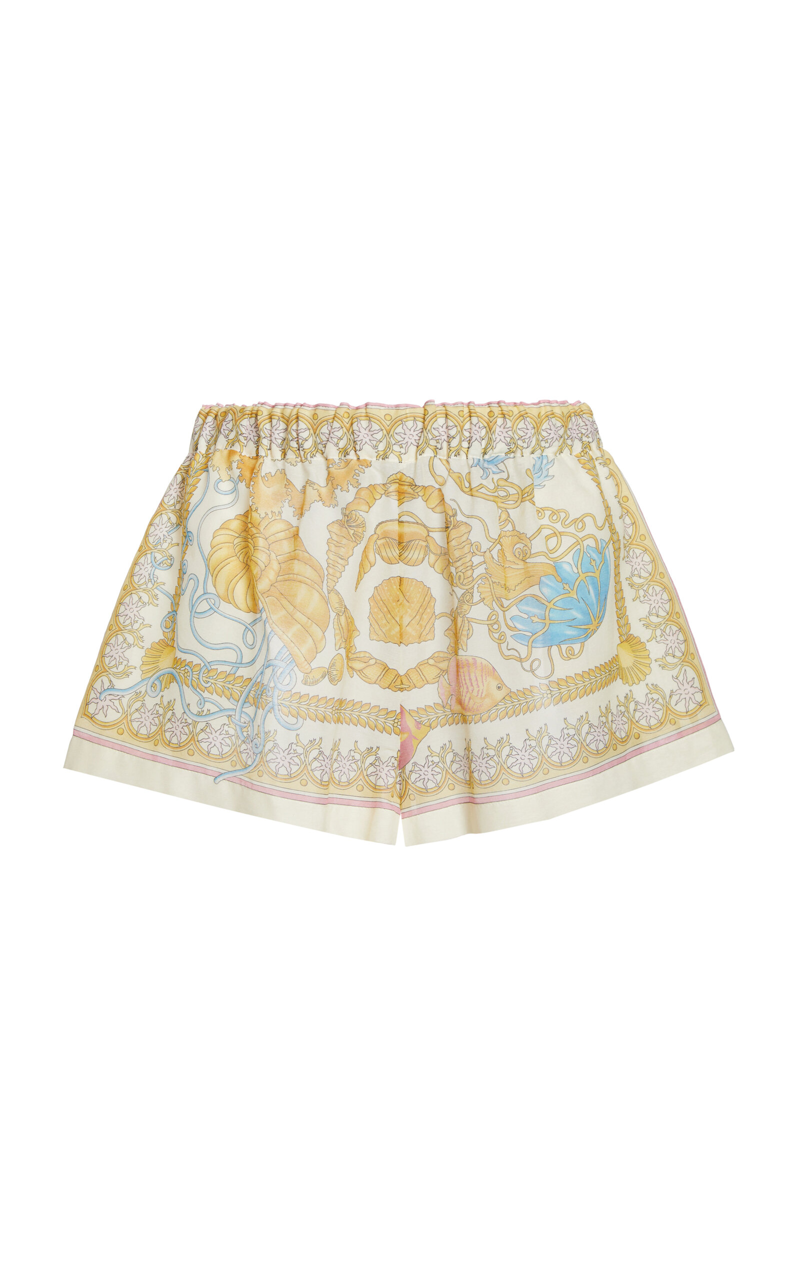 Versace Printed Cotton Voile Shorts