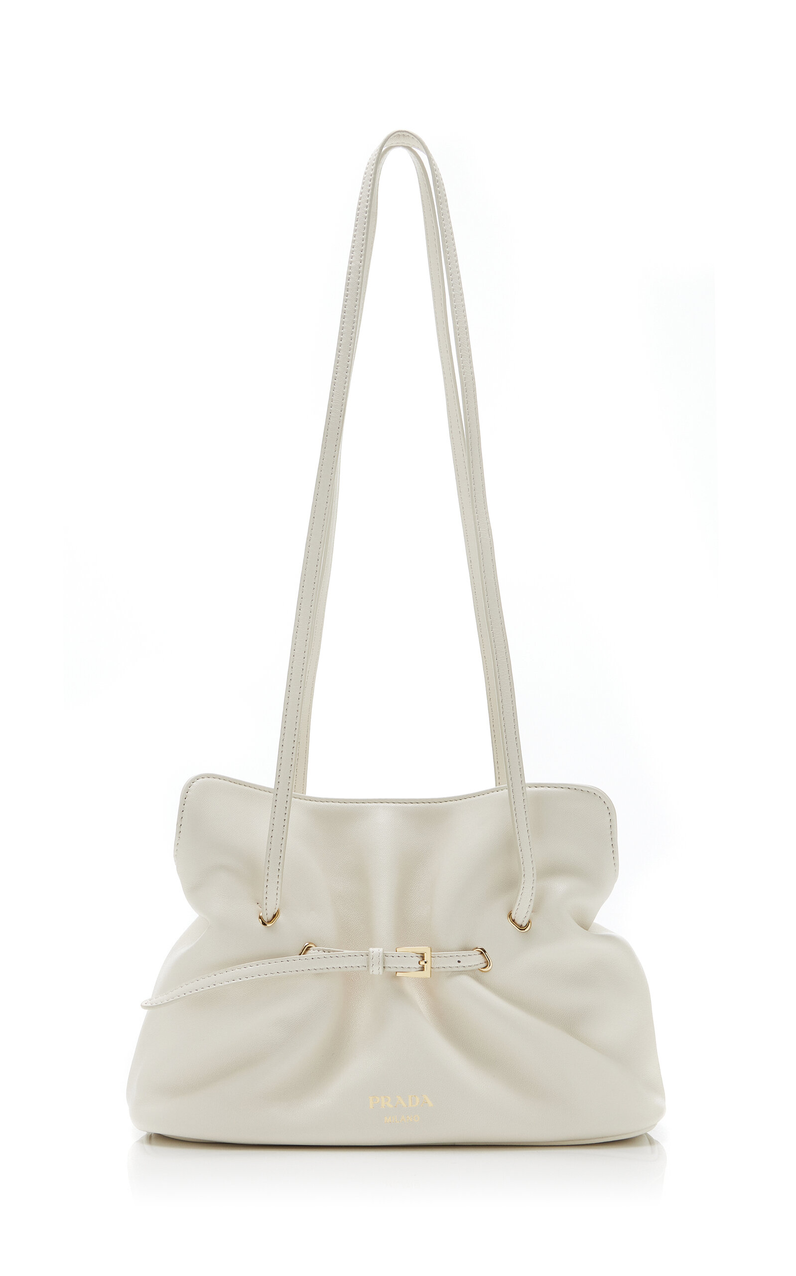 Prada Dada Leather Shoulder Bag - White - OS
