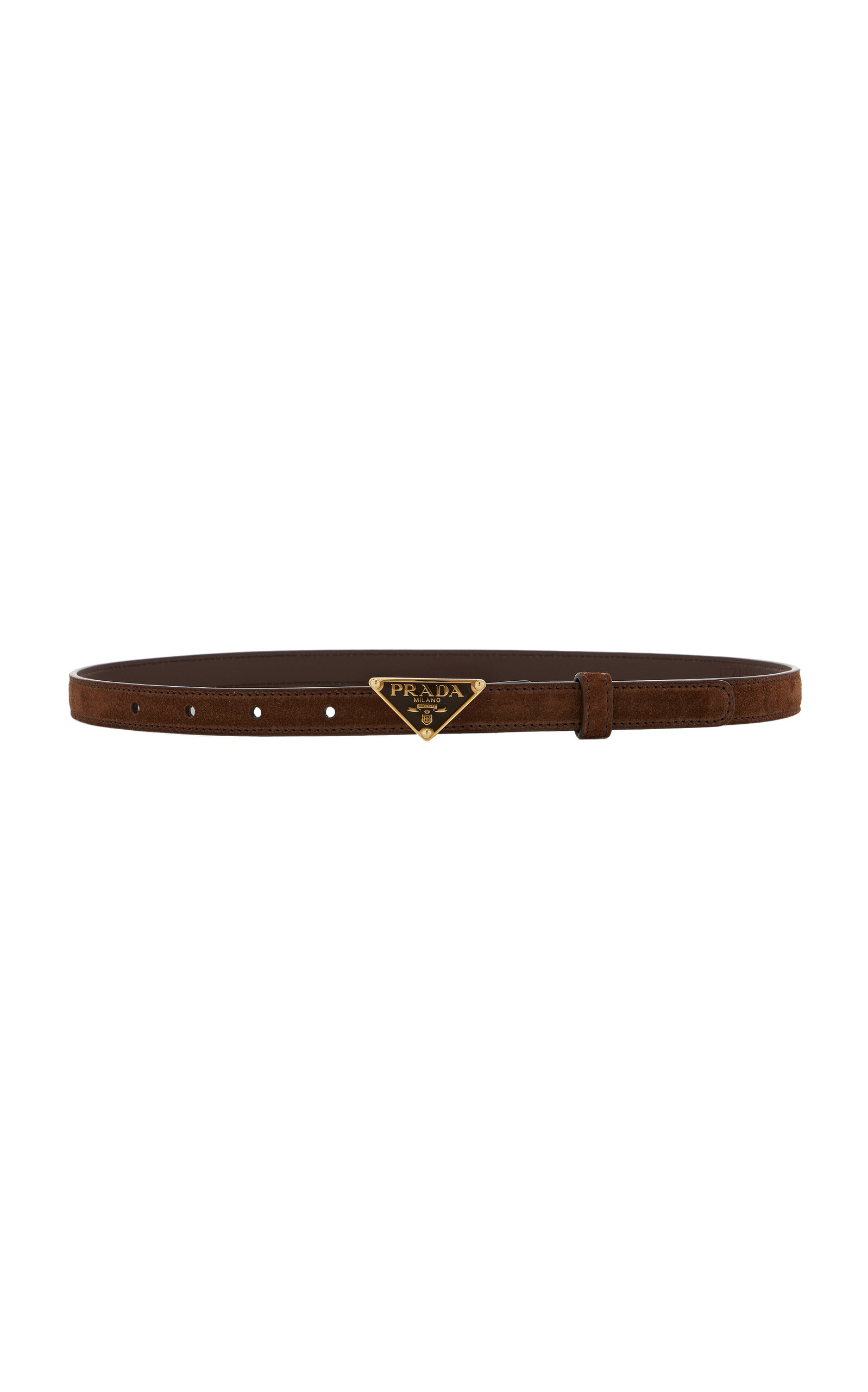 Prada Suede Belt In Brown