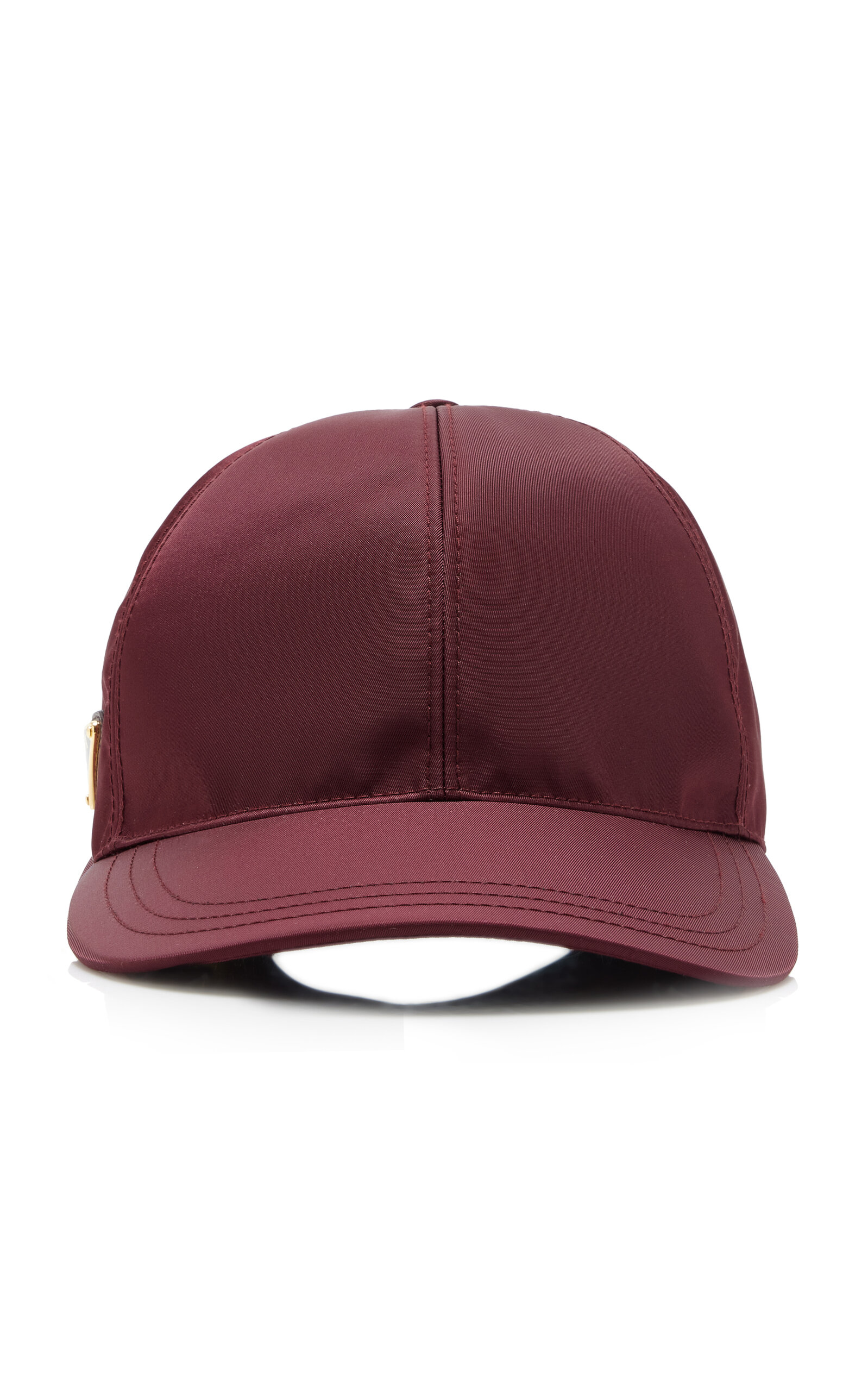 Prada Re-nylon Baseball Cap In Burgundy