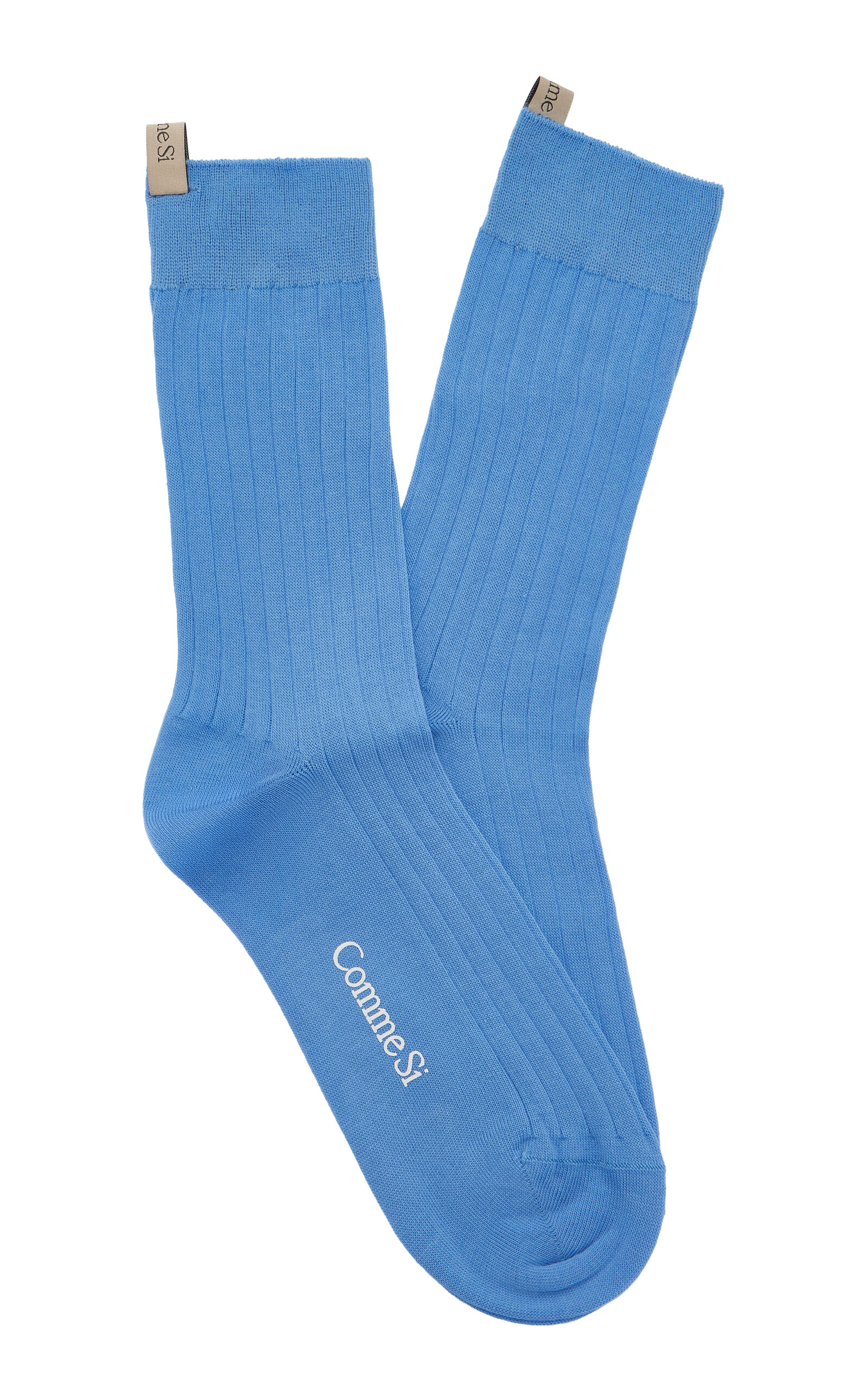 The Yves Ribbed Cotton-Blend Sock