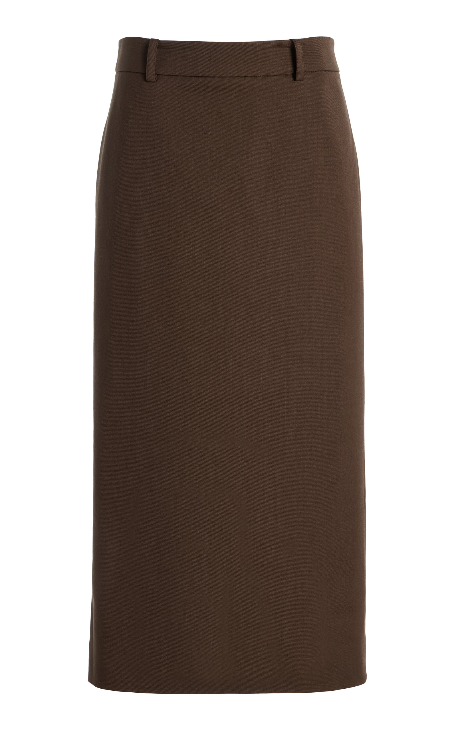 The Frankie Shop Alrose Midi Skirt In Brown