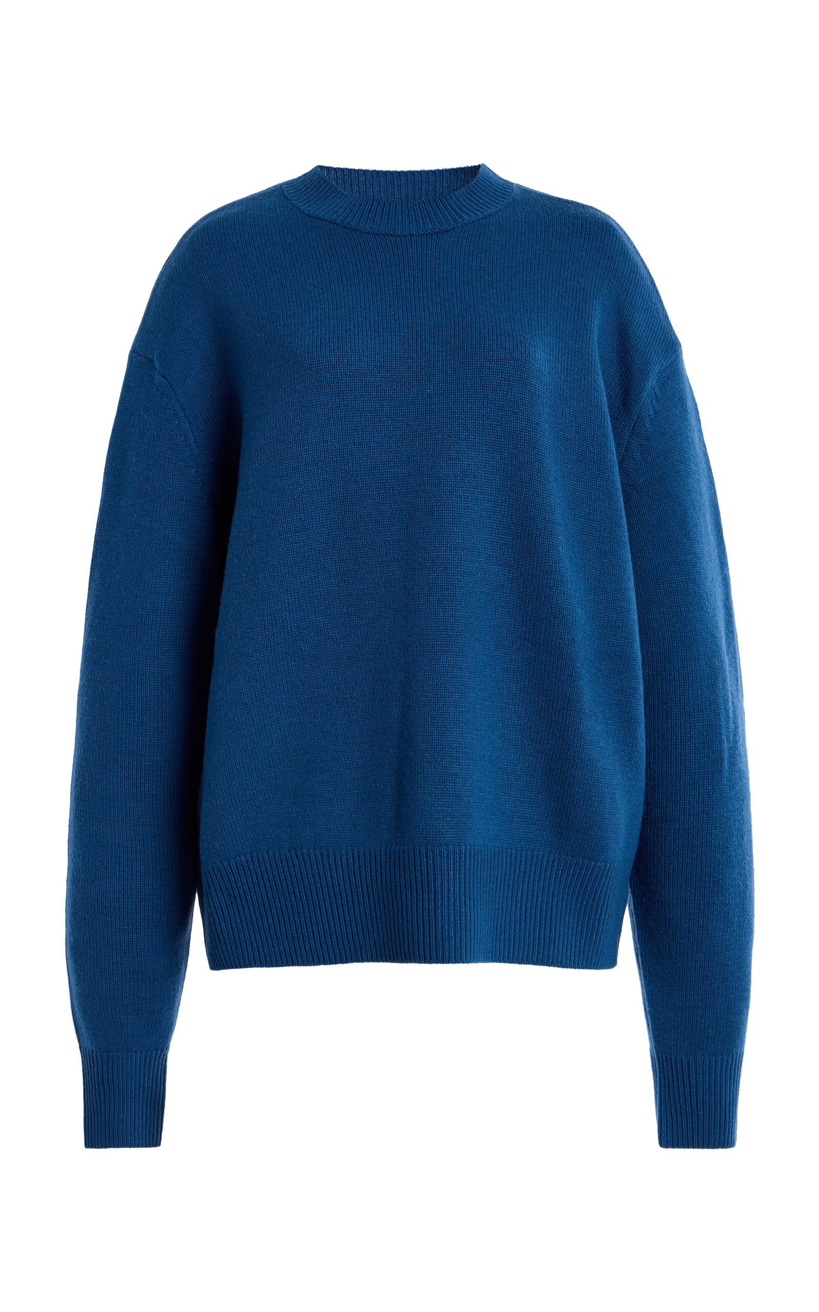 The Frankie Shop Rafaela Merino Wool-cashmere Sweater In Blue