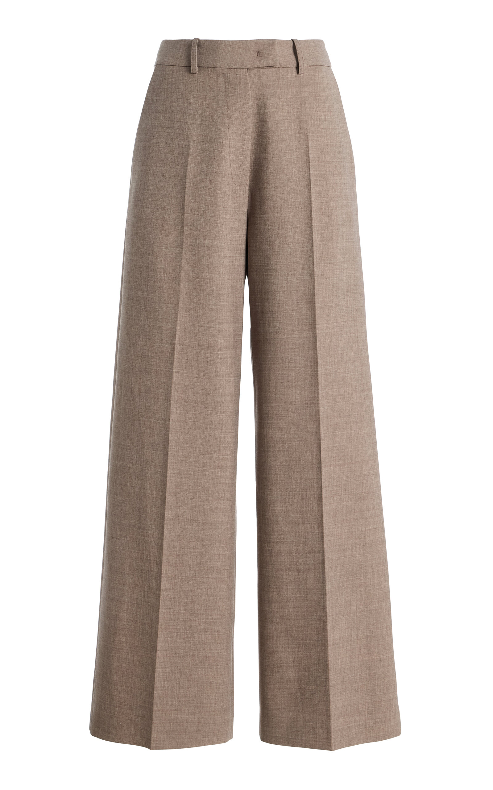 The Frankie Shop Brickell Wide-leg Pants In Brown