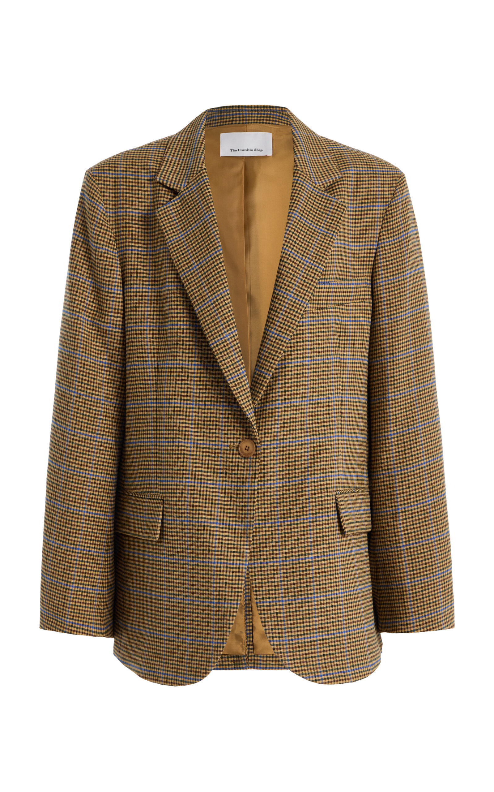 The Frankie Shop Lyra Oversized Houndstooth Blazer In Multi