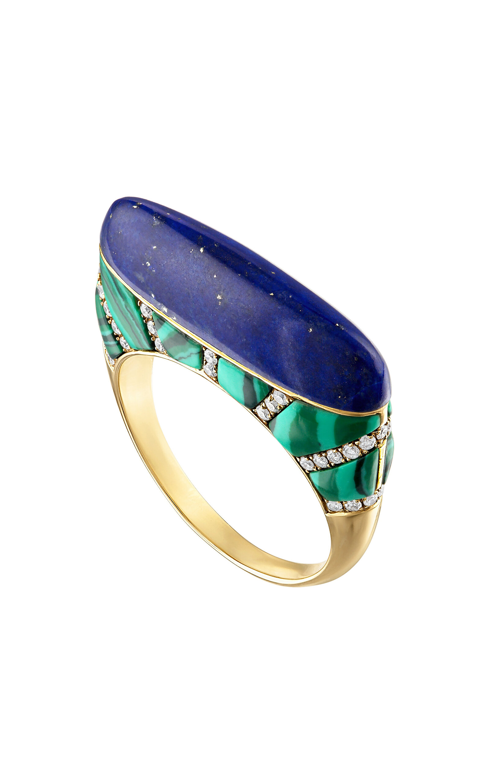In Pieces 4K Yellow Gold Diamond Ring