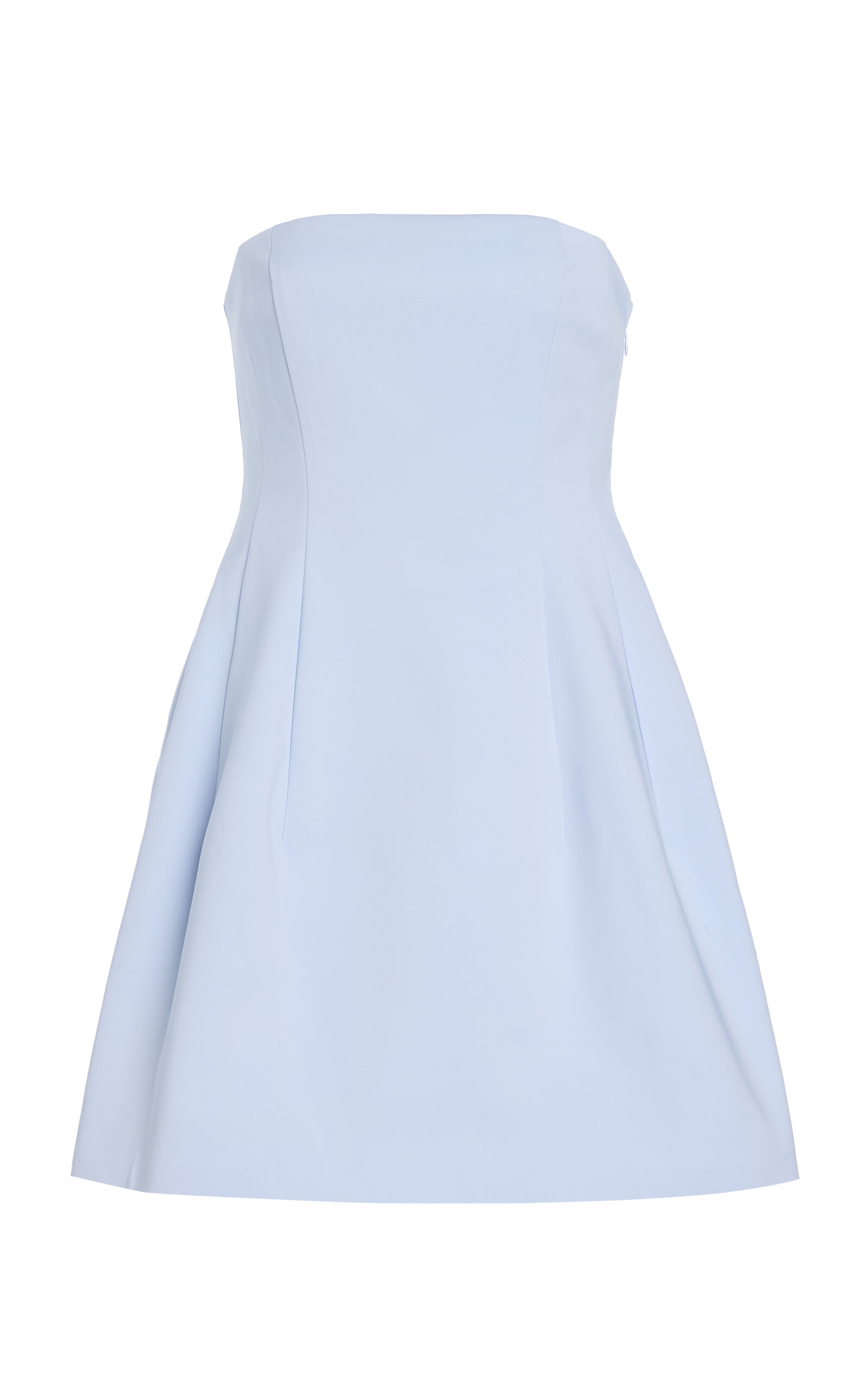 SIMKHAI Arta Cotton-Blend Bustier Mini Dress - Blue