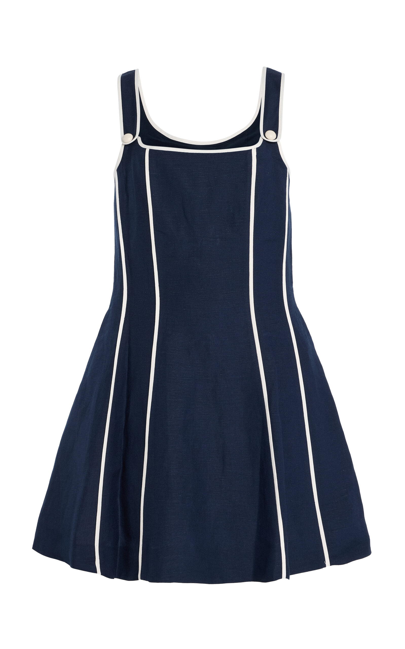 Shop Simkhai Irie Linen-blend Mini Dress
