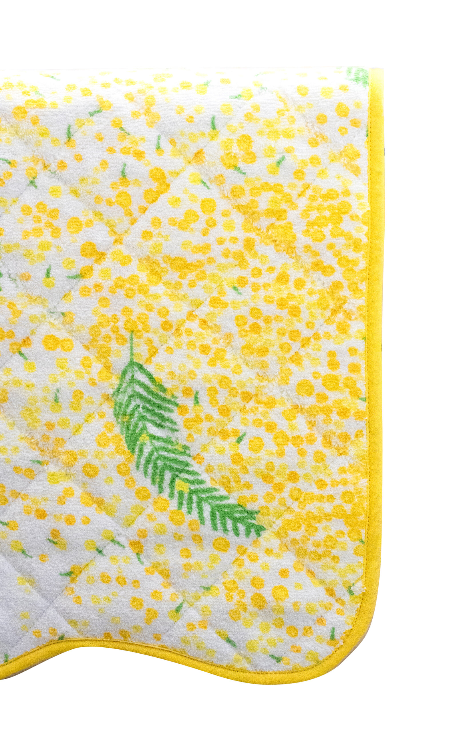 Paresse Paris Or Mimosa Terry Quilted Bath Mat In Multi