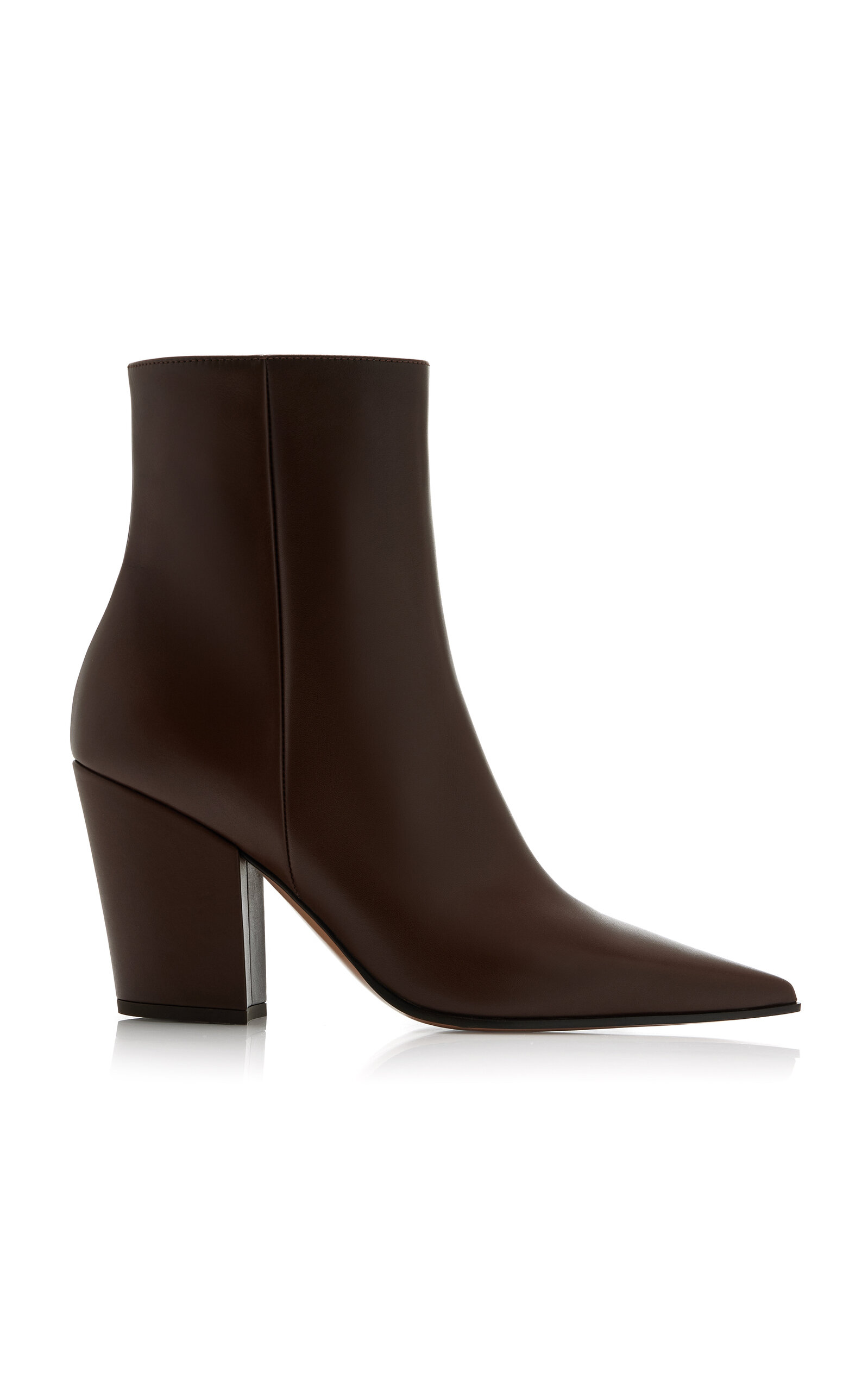 Gianvito Rossi Keinna Leather Boots In Brown