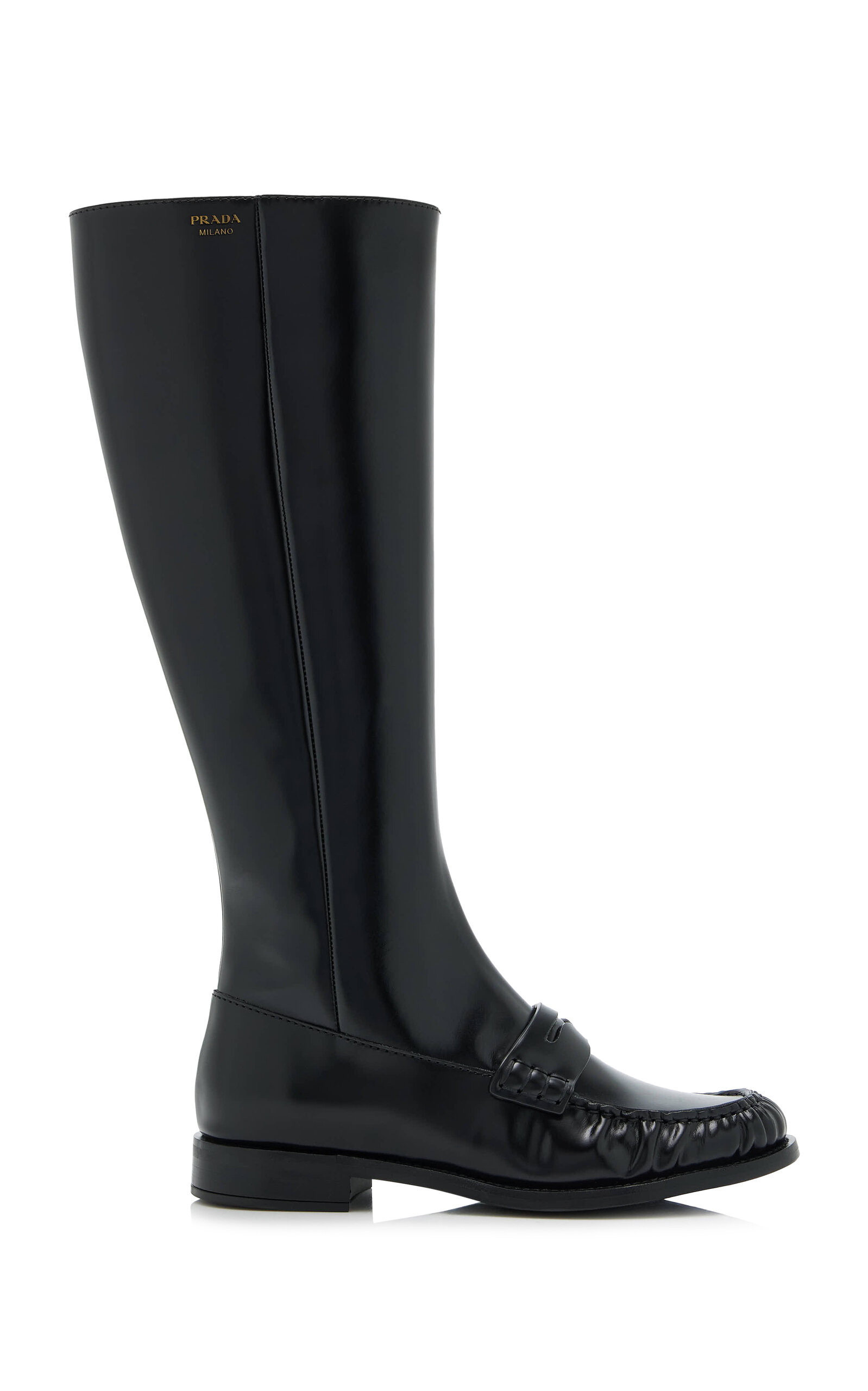Prada Leather Knee Boots