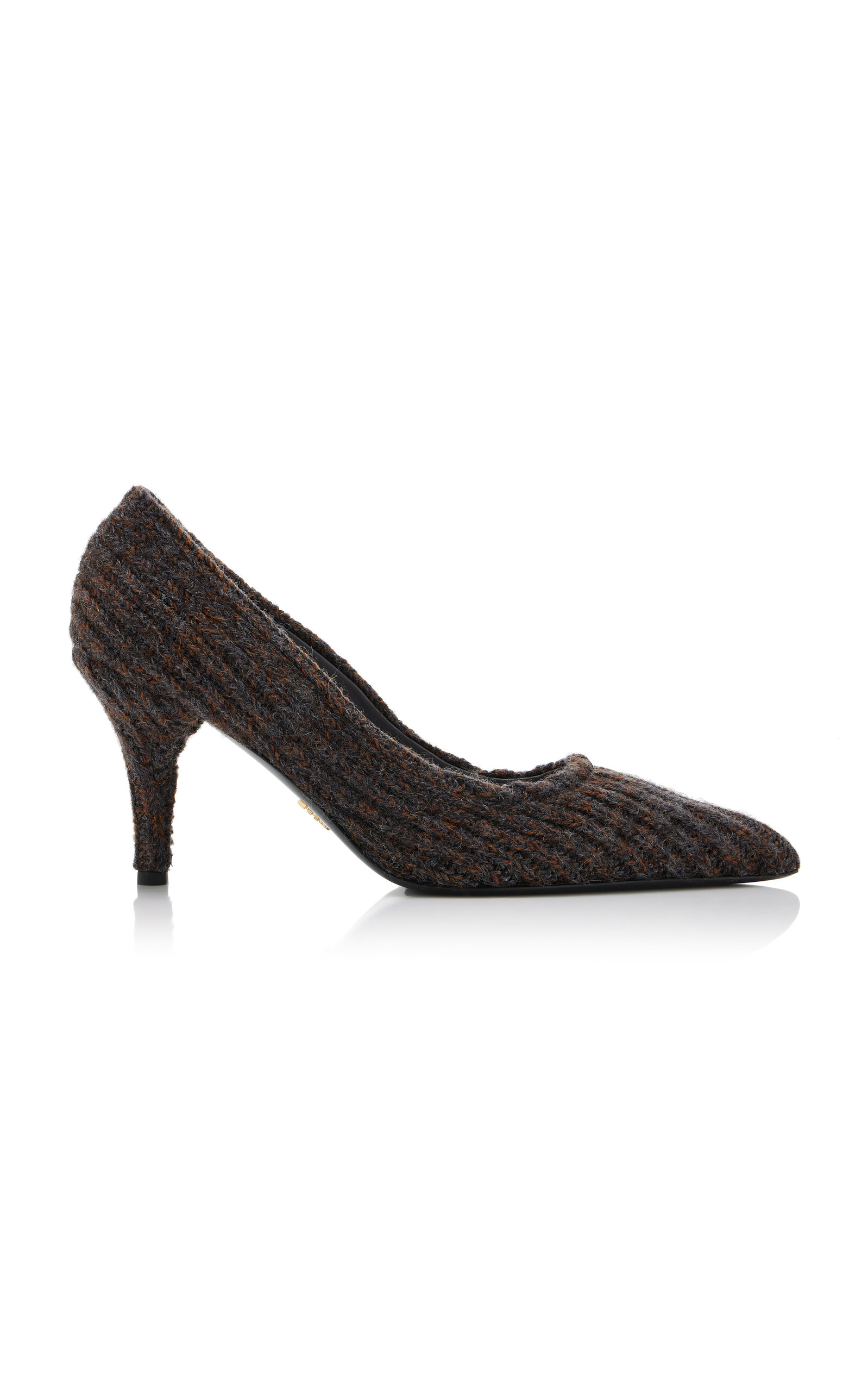 Prada Knit Wool Pumps In Multi
