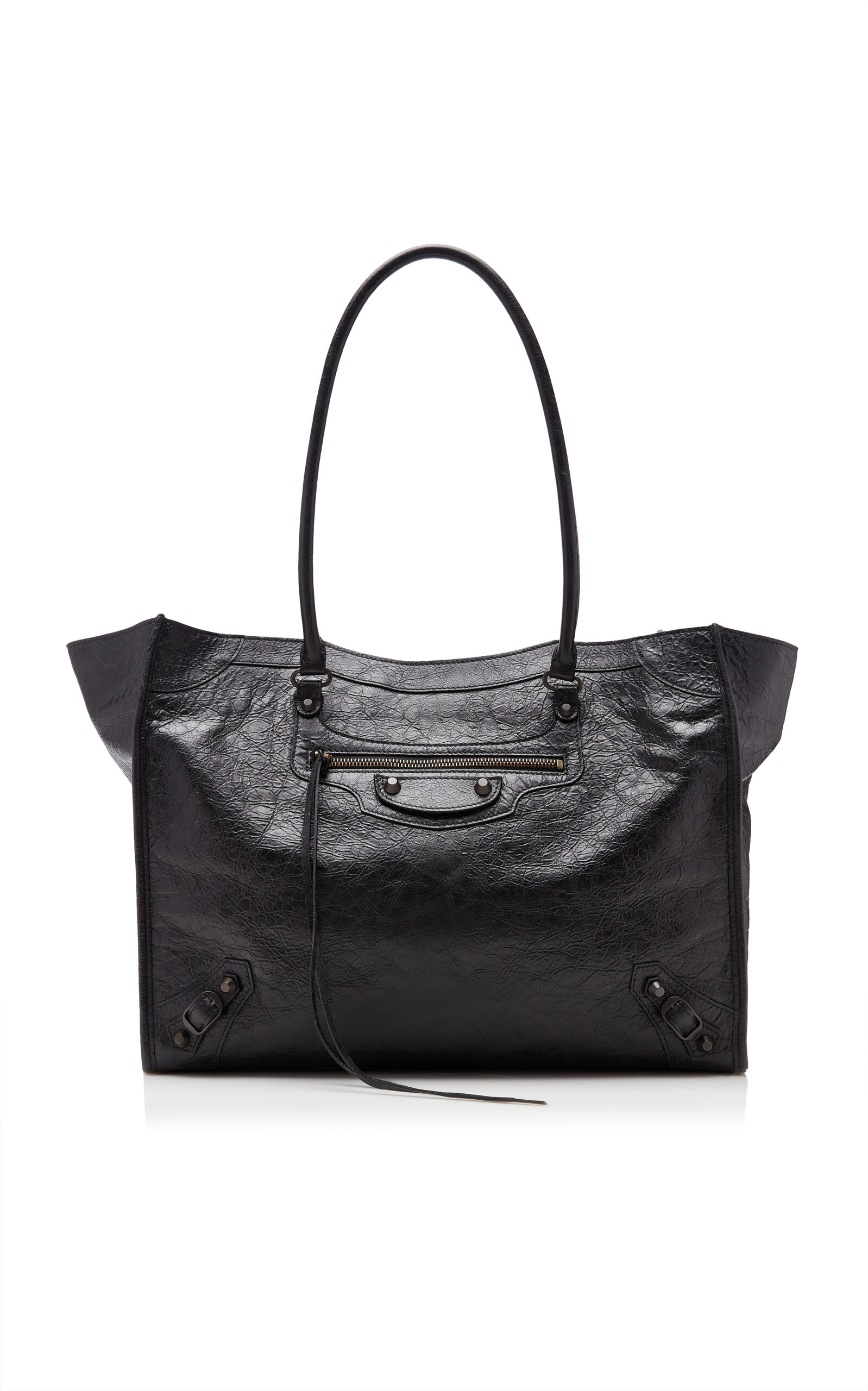 Balenciaga Le City Leather Tote Bag - Black - OS