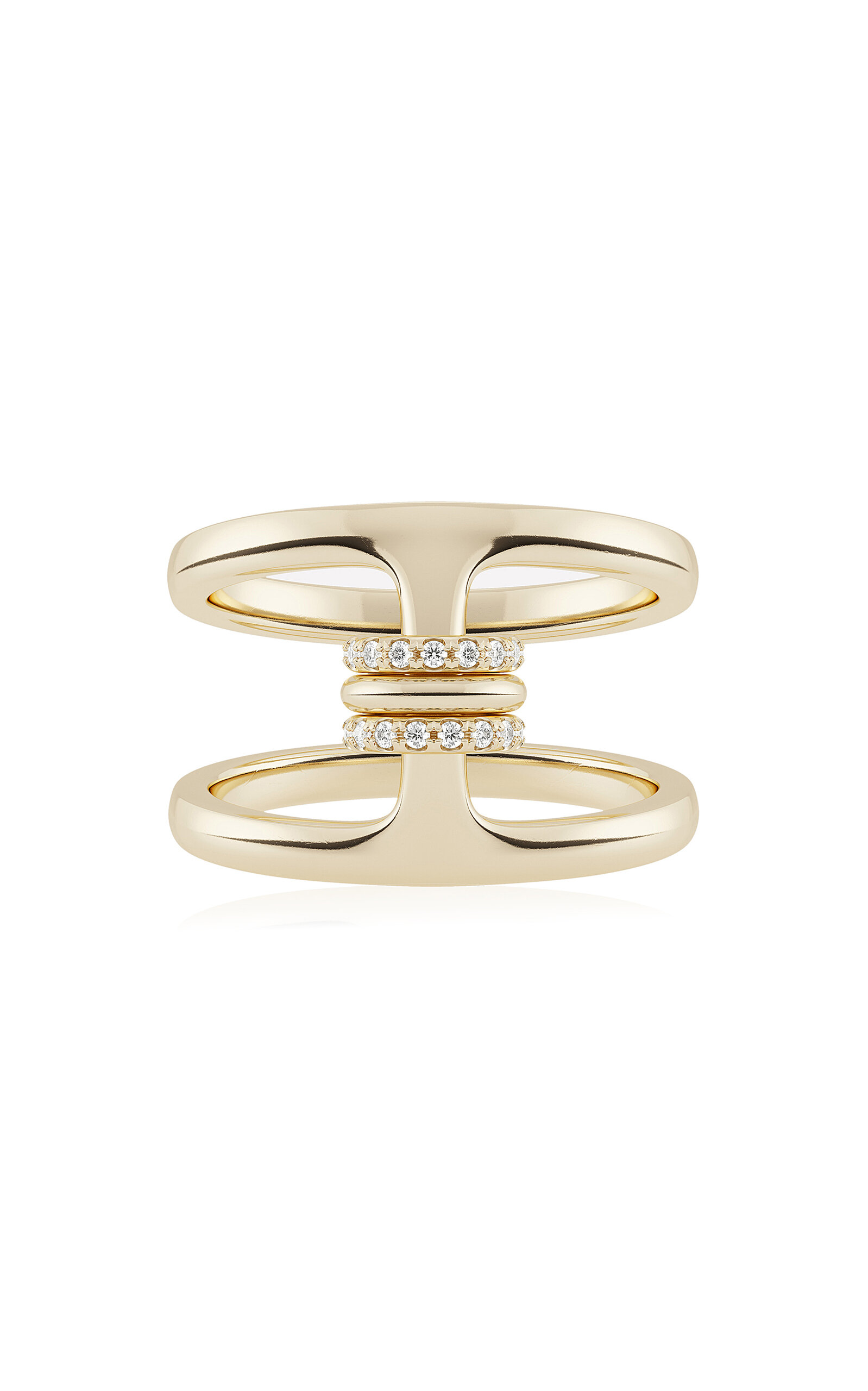 Spinelli Kilcollin Hoorsenbuhs Collab 18k Yellow Gold And Diamond Ring In Gold