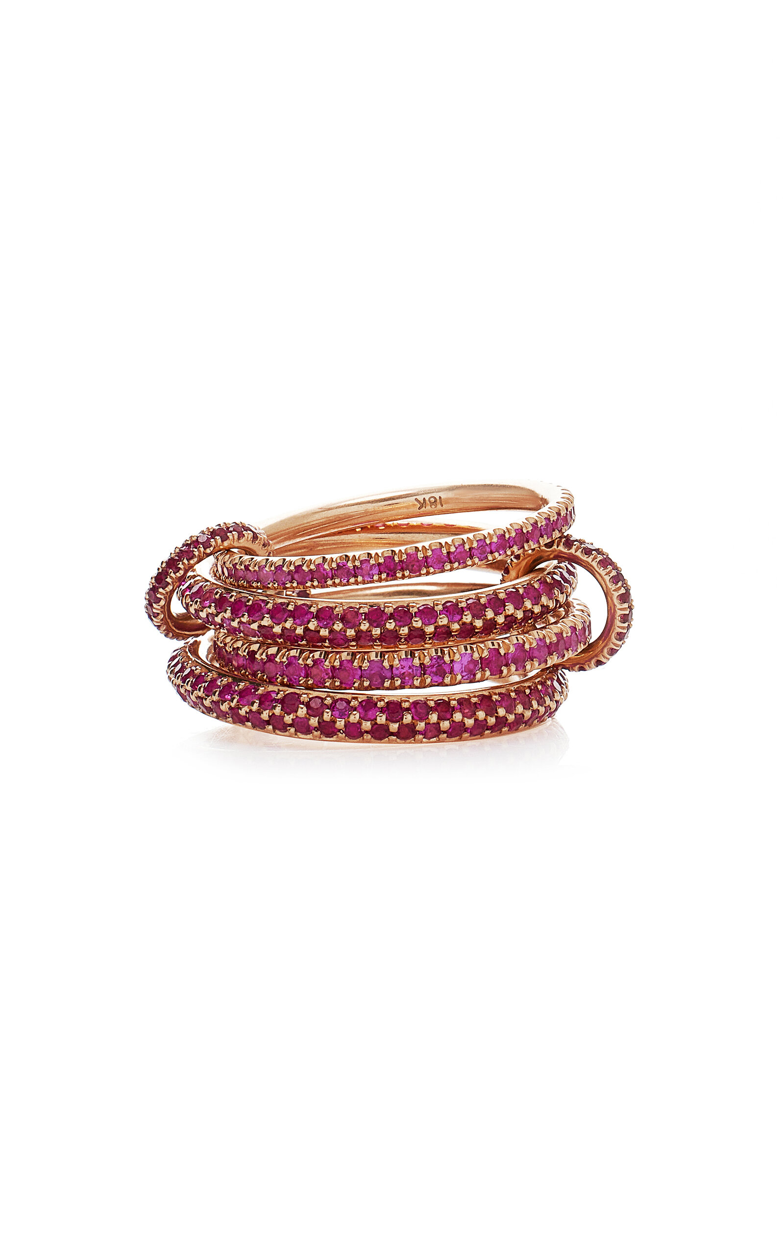 Spinelli Kilcollin 18k Rose Gold Delphinus Rouge Petite Pink Sapphire Ring In Rose Gold