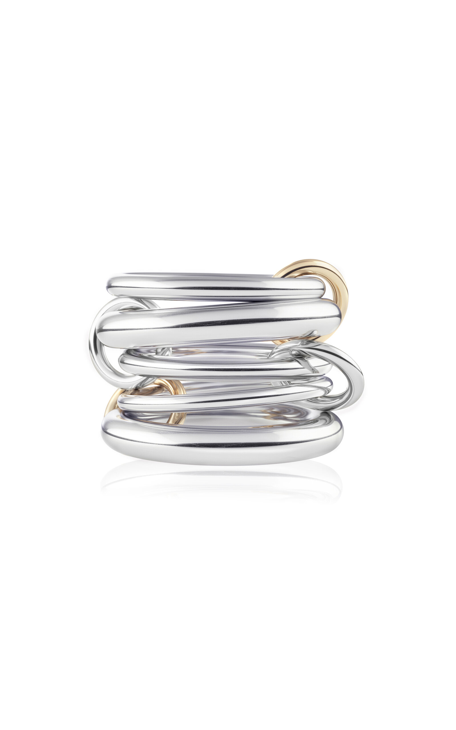 Spinelli Kilcollin Vela 18k Yellow Gold; Sterling Silver Ring In Multi