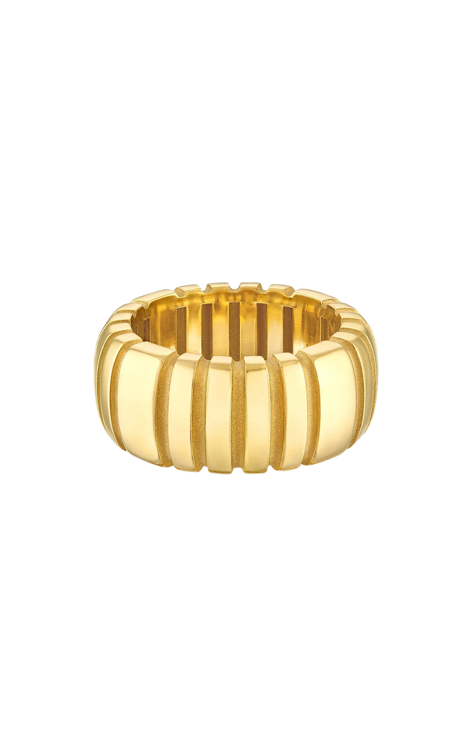 Orla Large Ridge 18K Yellow Gold Ring