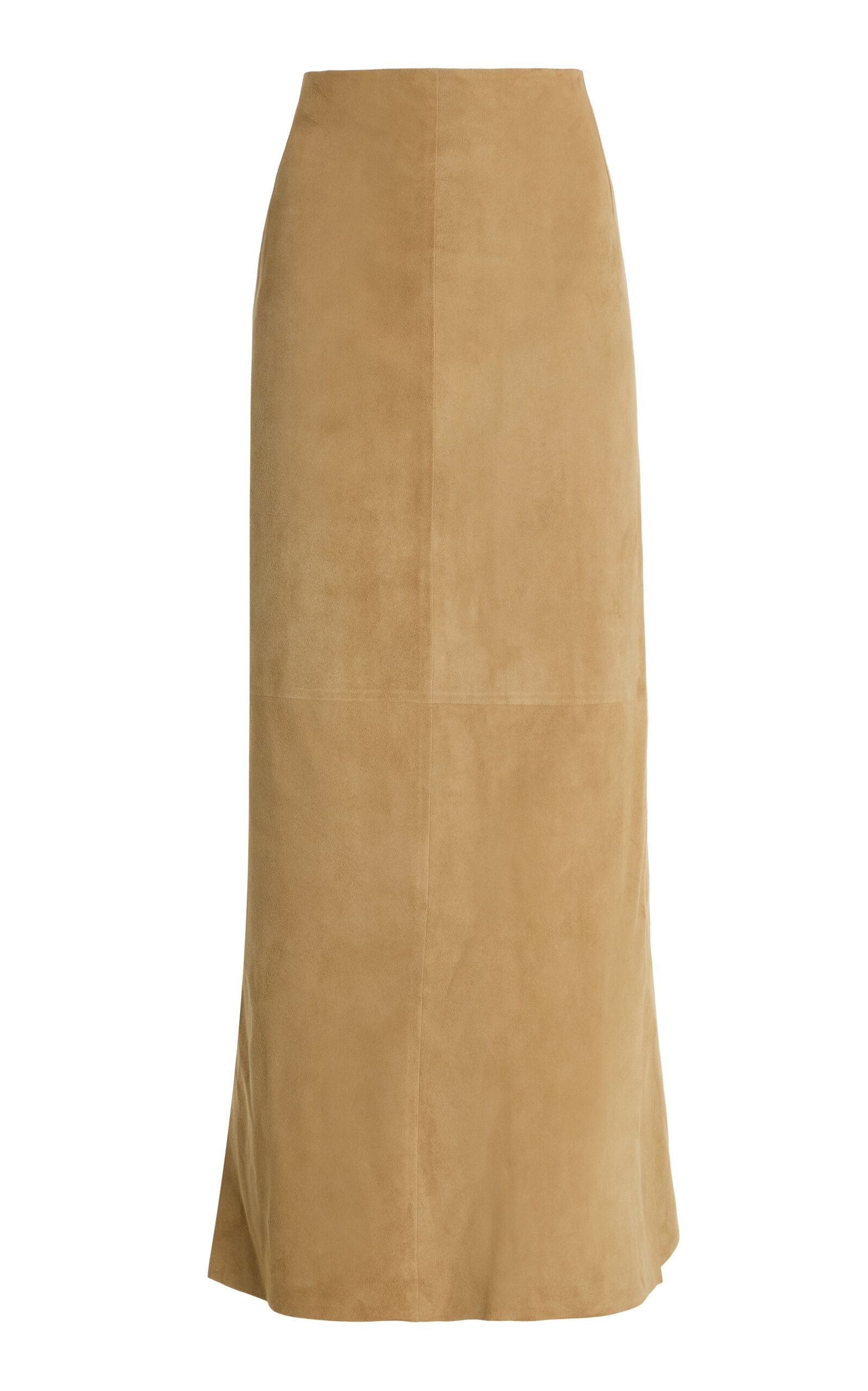 The Row Danas Suede Maxi Wrap Skirt