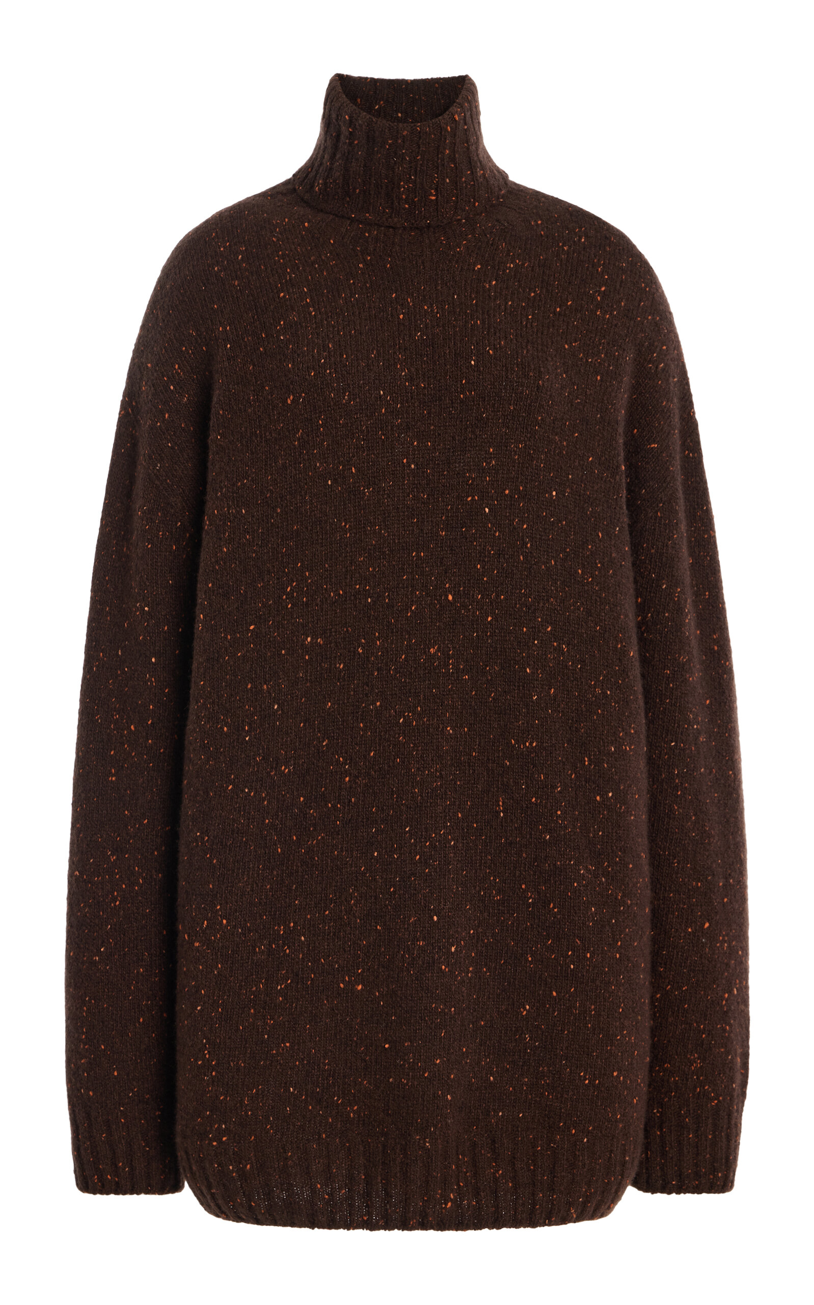 The Row Mirai Cashmere Turtleneck Sweater In Brown