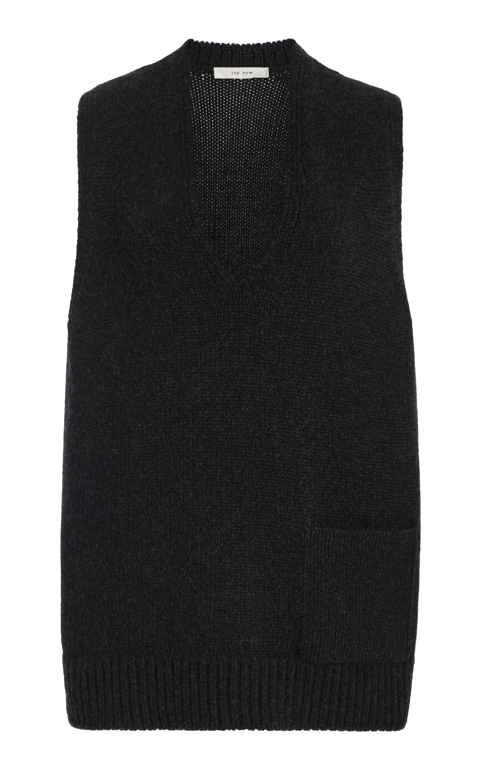 The Row Marte Cashmere Top In Black