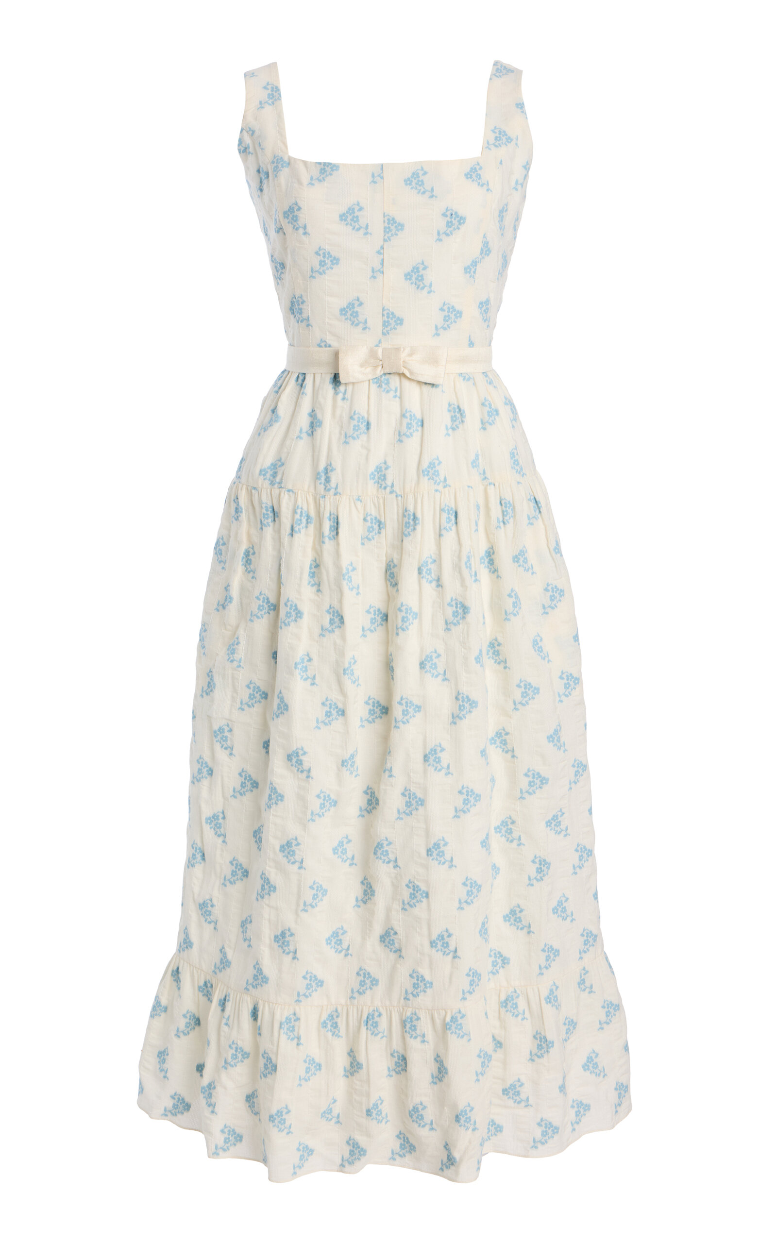 Markarian Tiered Cotton Poplin Midi Dress