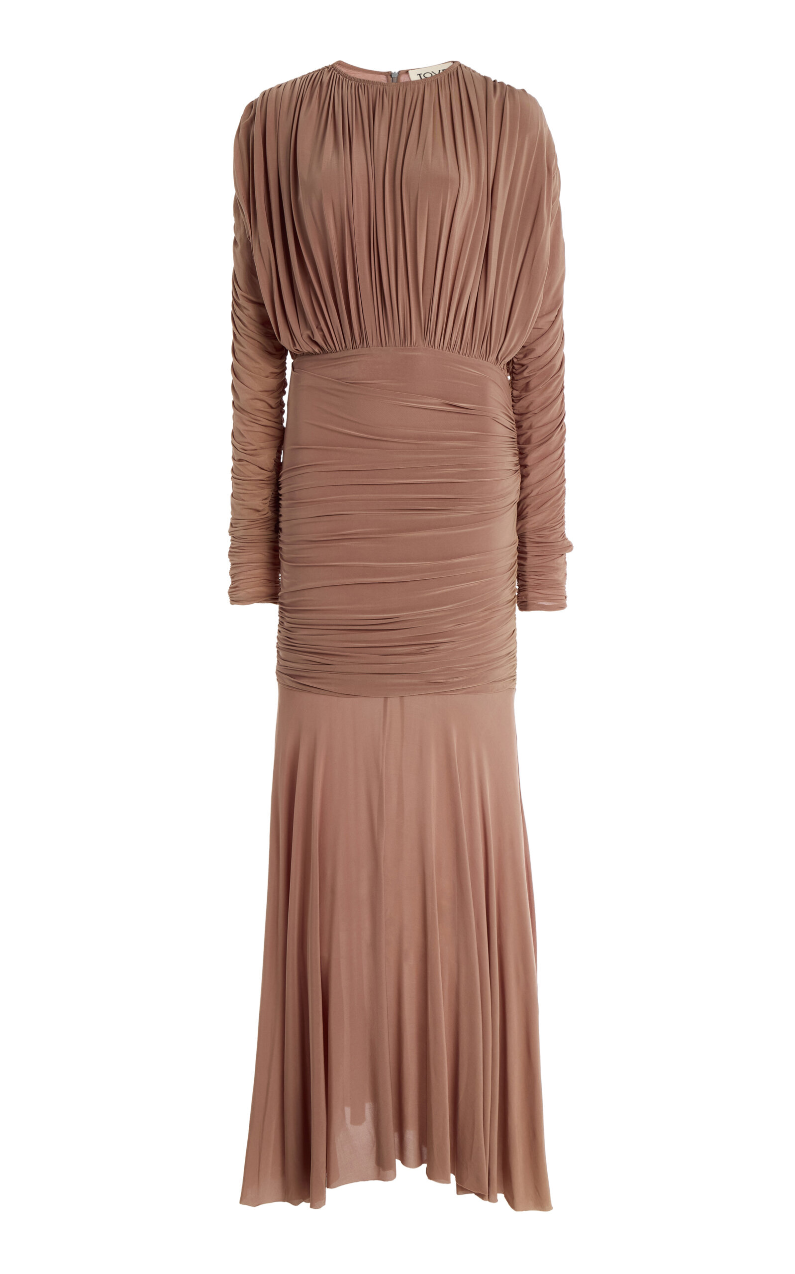 Tove Sorrel Draped Knit Maxi Dress